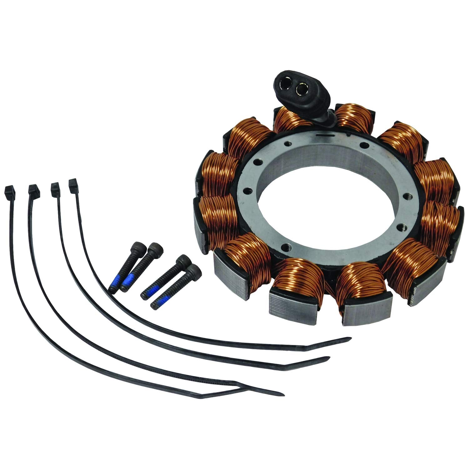 New Stator Compatible with Harley Davidson Evo Motorcycle Big Twin 32 AMP Dyna Softail Super Glide Touring Electra Road King 299