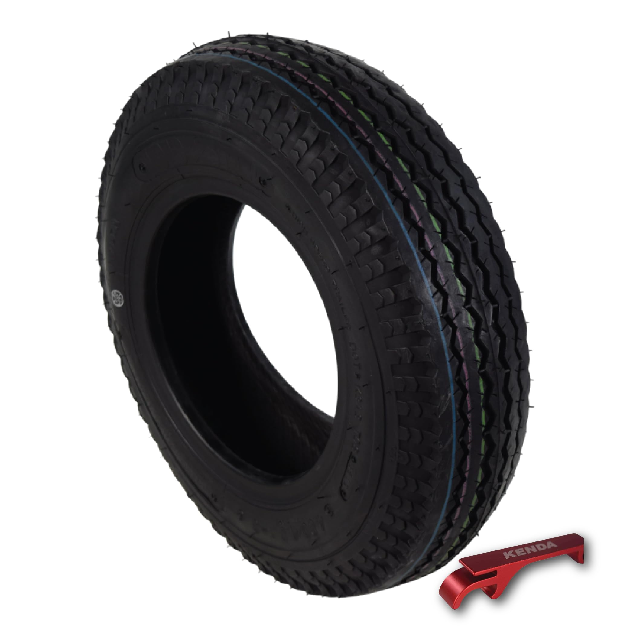 Kenda K371 4.80/4.00-8 Loadstar Trailer Tire - 4.80-8/4.00-8 Bias Ply - Durable, High-Load Capacity For Utility Trailers, Cargo