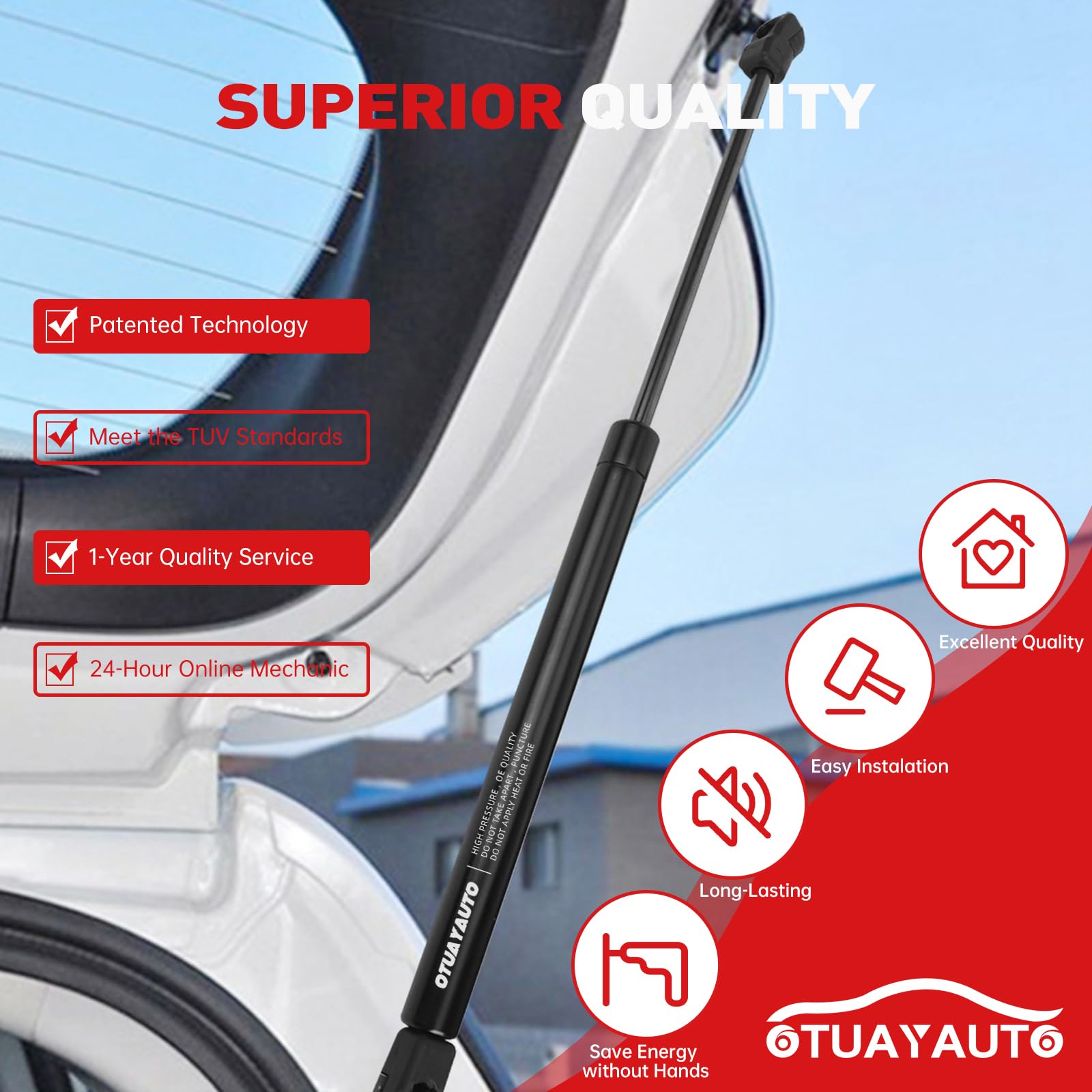 Replacement For 2011-2014 Kia Sorento Liftgate Lift Support - Otuayauto Rear Tailgate Strut - Oem# 81771-1U000 (Pack Of 2)