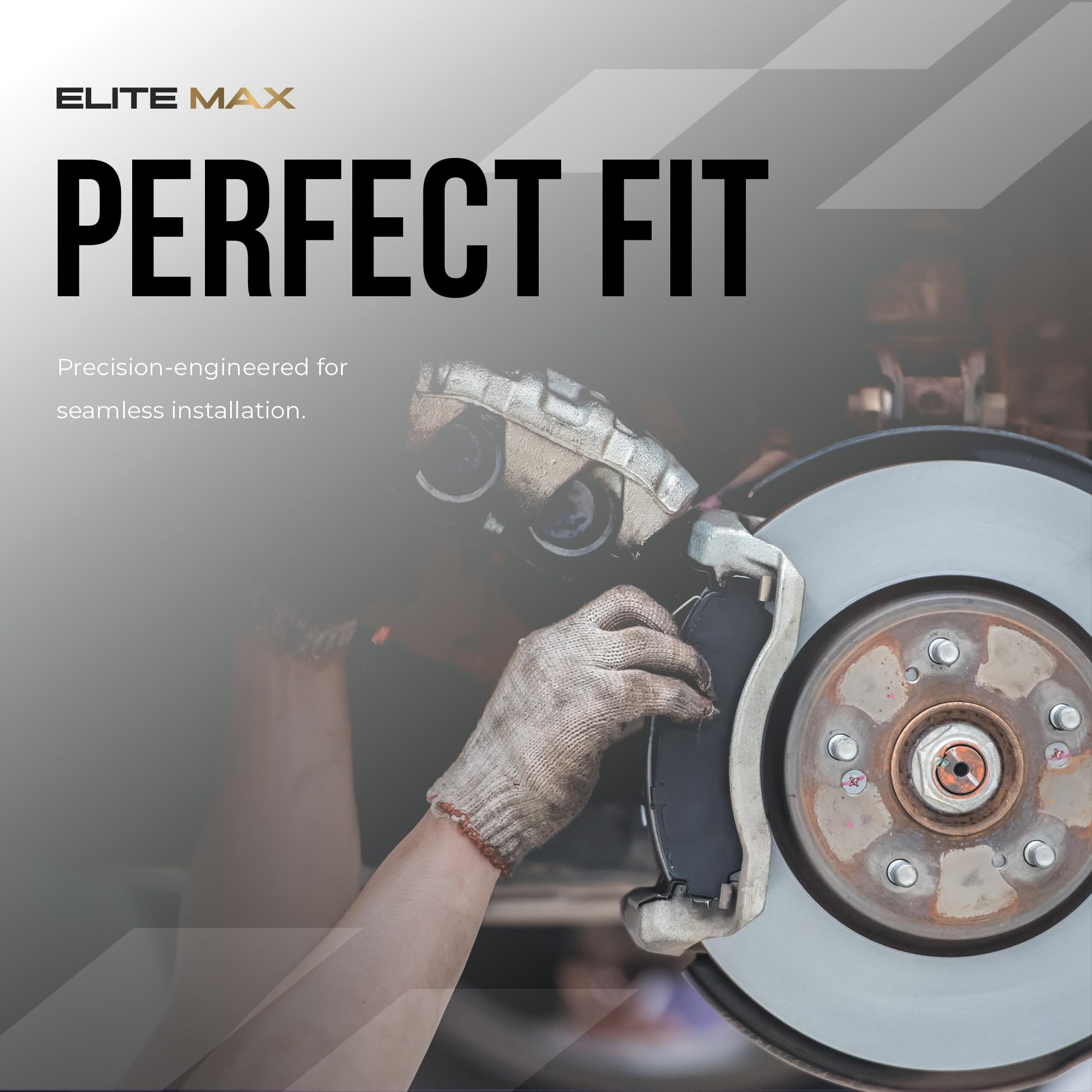 Max Advanced Brakes Front Brake Pad Compatible With 2018 2019 2020 2021 2022 2023 Genesis G70 2.0 L4 3.3 V6 Engine Compatible Wi