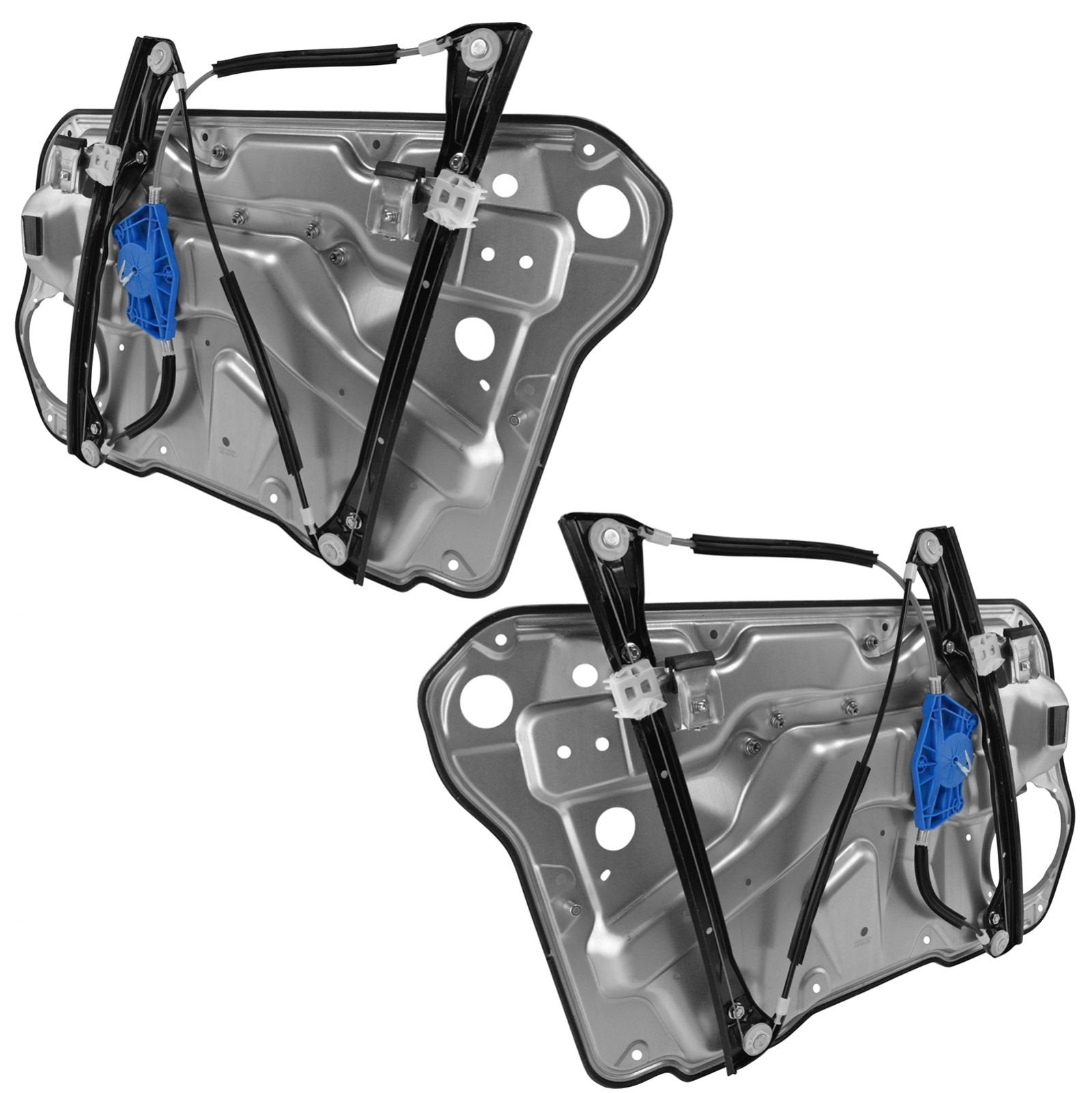 Trq Front Power Window Regulator Set Compatible With 1999-2006 Volkswagen Golf 1999-2005 Jetta