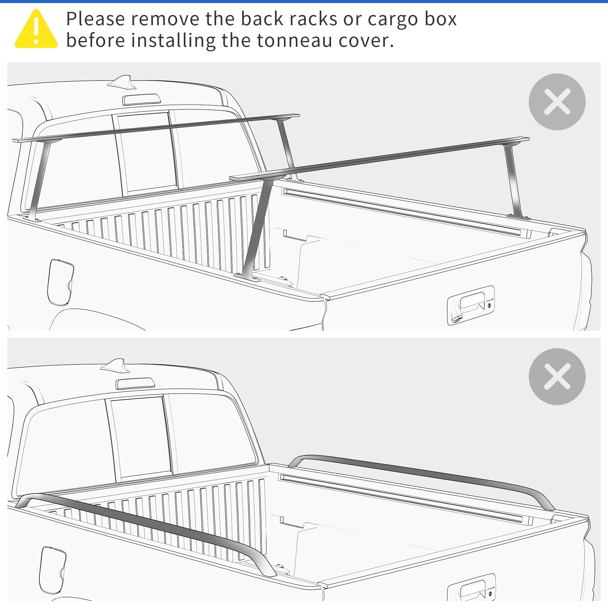 Oedro Soft Roll Up Truck Bed Tonneau Cover Compatible With 2019 2020 2021 2022 2023 2024 Dodge Ram 1500 New Body Style 6.4 Ft Be