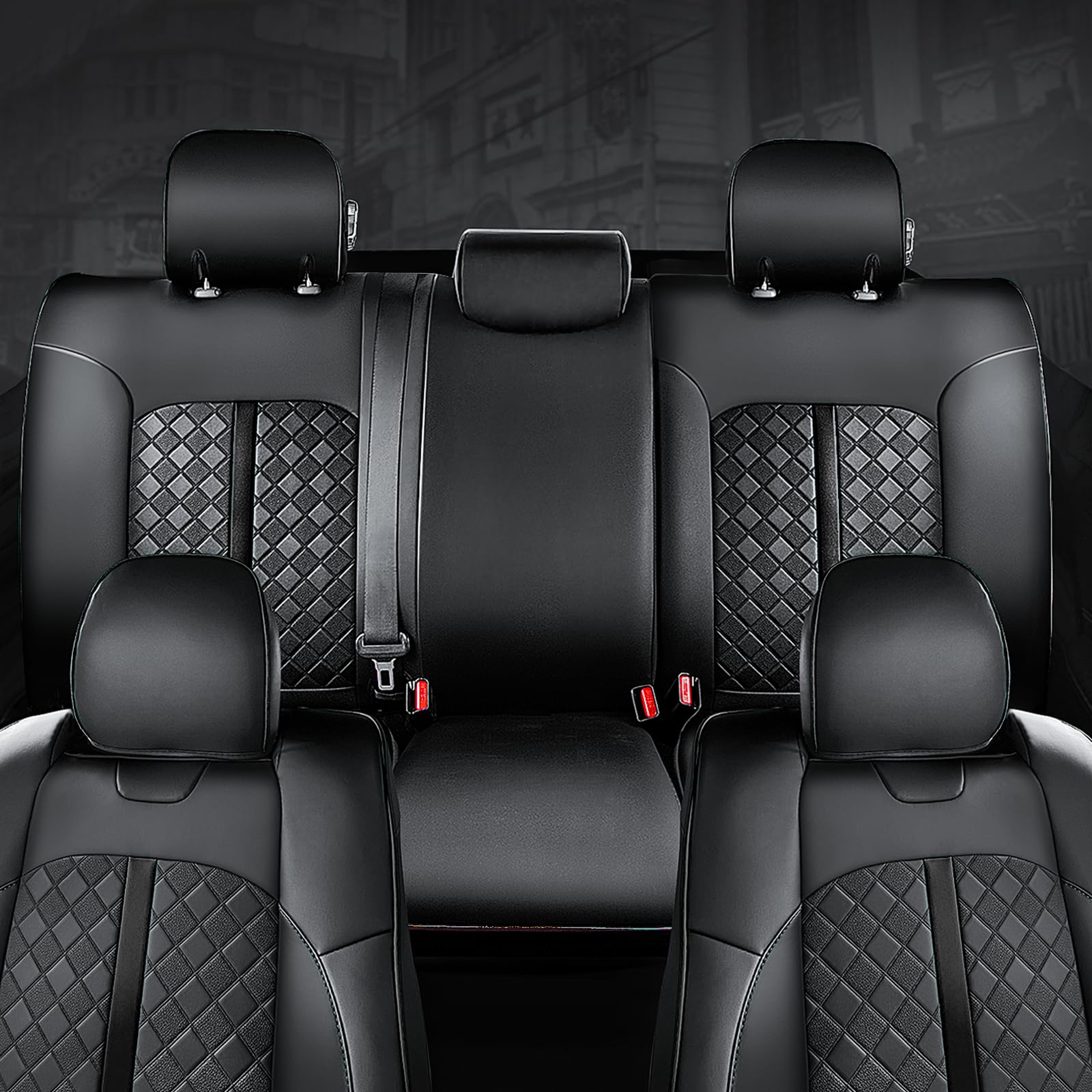 Carlimeki Tacoma Seat Covers Custom Fit For 2005 2006 2007 2008 2009 2010 2011 2012 2013 2014 2015 Crew Cab 2Nd Gen Tacoma Base,