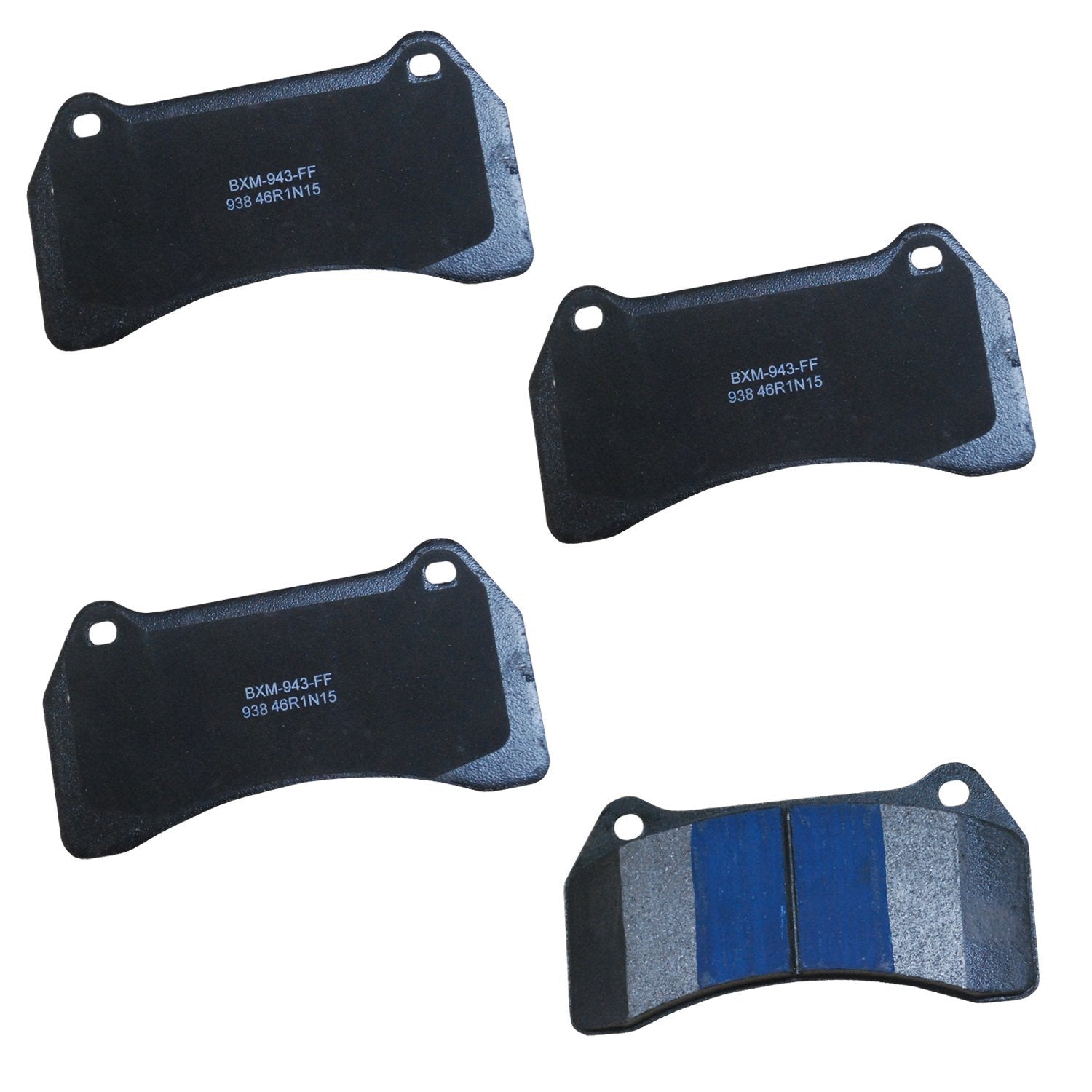 Bendix Premium Sbm938 Semi-Metallic Front Brake Pads For Jaguar S-Type 2005-2003, Super V8 2005, Xf 2009, Xjr 2005-2004, Xk 2011