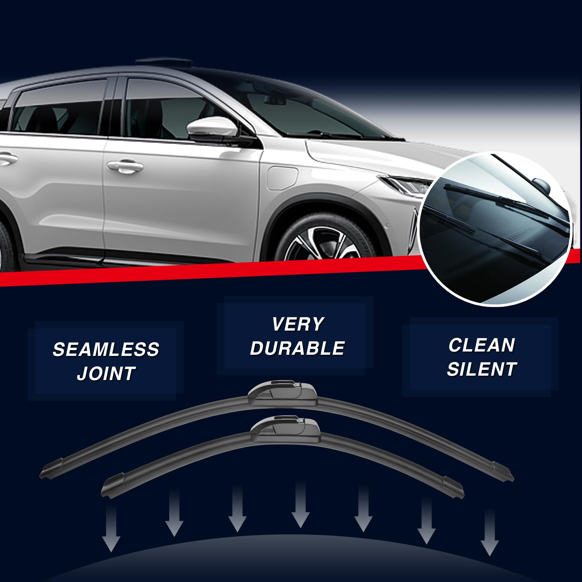 28'' 16'' Front Wiper Blades For Fit For Nissan Altima 2018 2017 2016 2015 2014 2013 2012 2011 2010 2009 2008 2007 Nissan Maxima