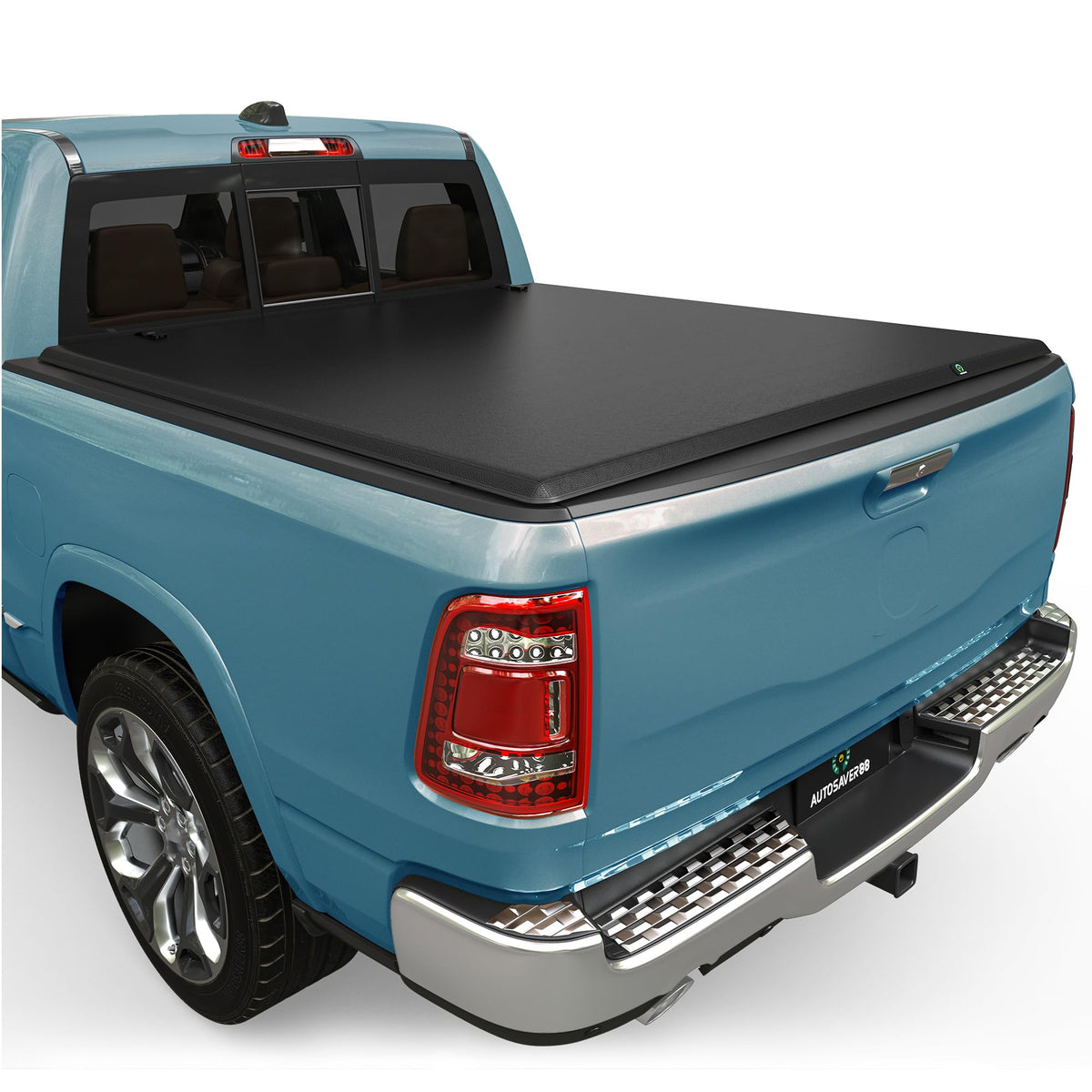 Autosaver88 Soft Tri-Fold Truck Bed Tonneau Cover Compatible With 2009-2025 Dodge Ram 1500 (Incl. Classic & New) 5.7Ft Bed Witho