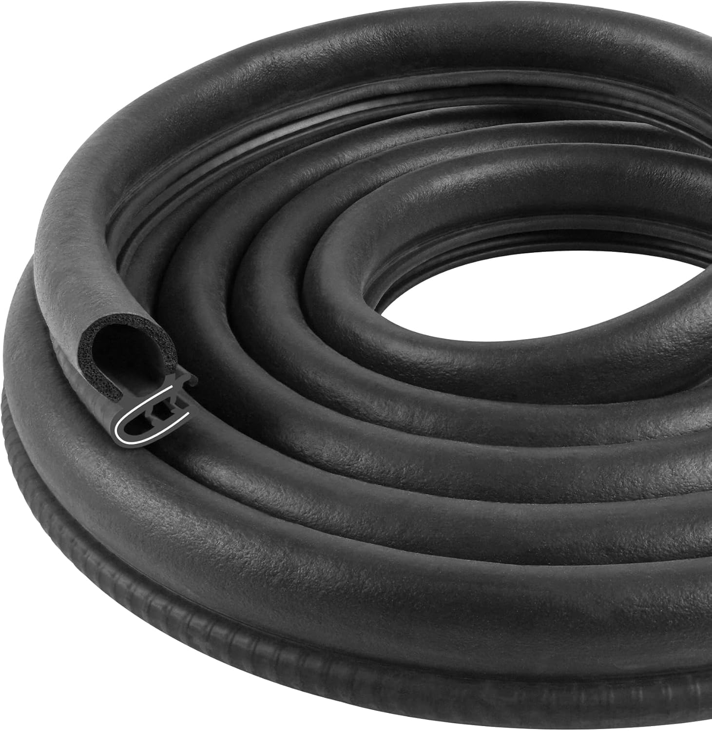 Automotive Door Weather Stripping 25Ft Car Door Rubber Edge Trim Seal Strip Gasket With Side Bulb For Car Bus Camper Boat Rv Tru