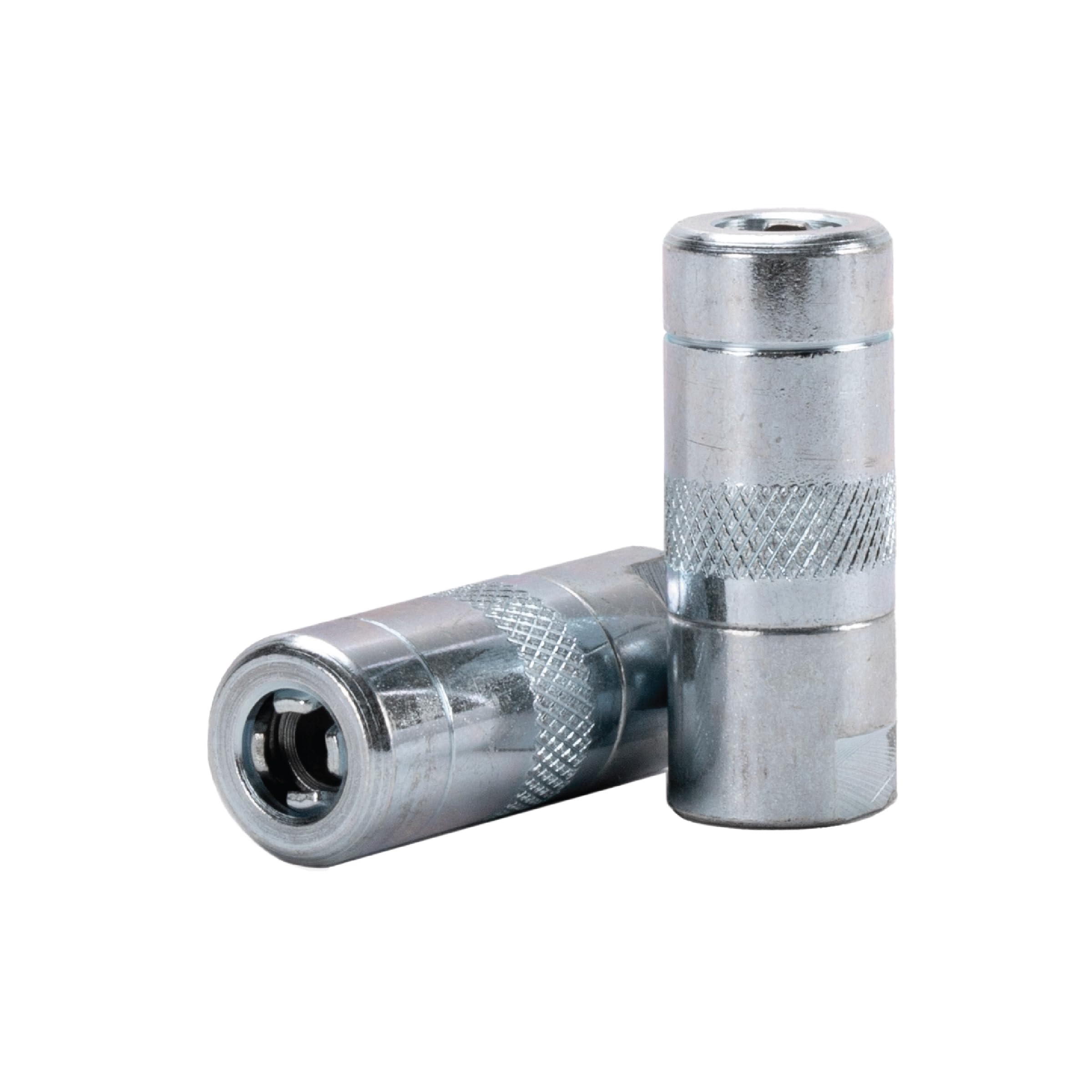 Lumax Lx-1400-2 Silver 1/8'' Npt Standard Grease Coupler (Pack Of 2). Standard Grease Coupler. Fits All 1/8'' Npt Threads. 4500