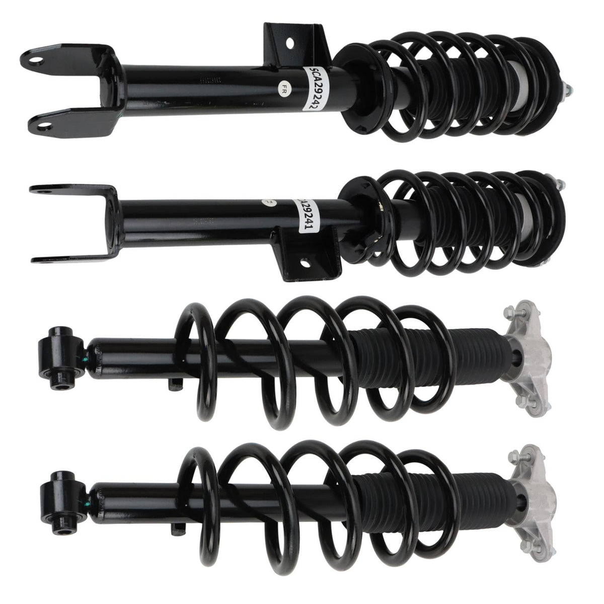 Trq Front And Rear Complete Strut Assembly & Shock Absorber Kit Complete Strut & Coil Spring Assembly Compatible With 2017-2022 