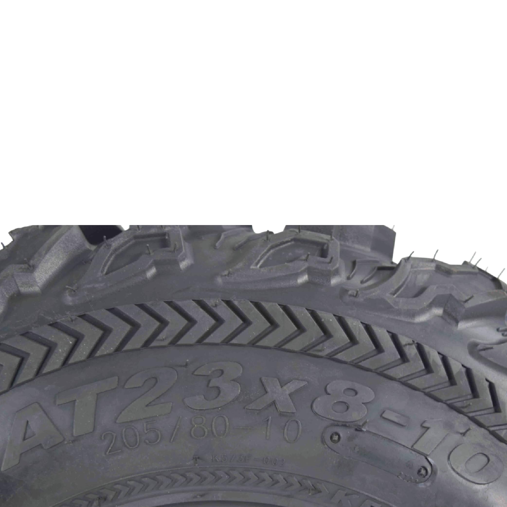 Kenda Bearclaw Ex K573-23X8-10 Front & 23X10-10 Rear Tires For All Terrain (Atv), Utv, And Side By Side (Sxs) Vehicles - 6-Ply -