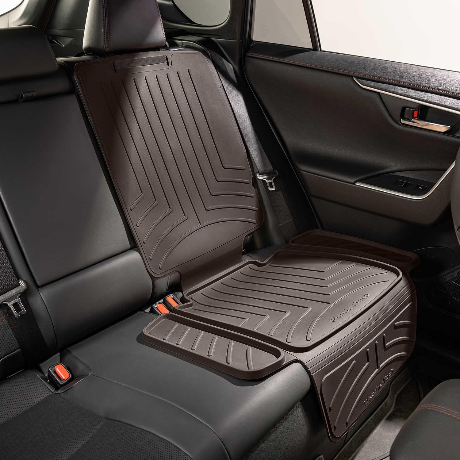 Weathertech Child Car Seat Protector With Back Cocoa