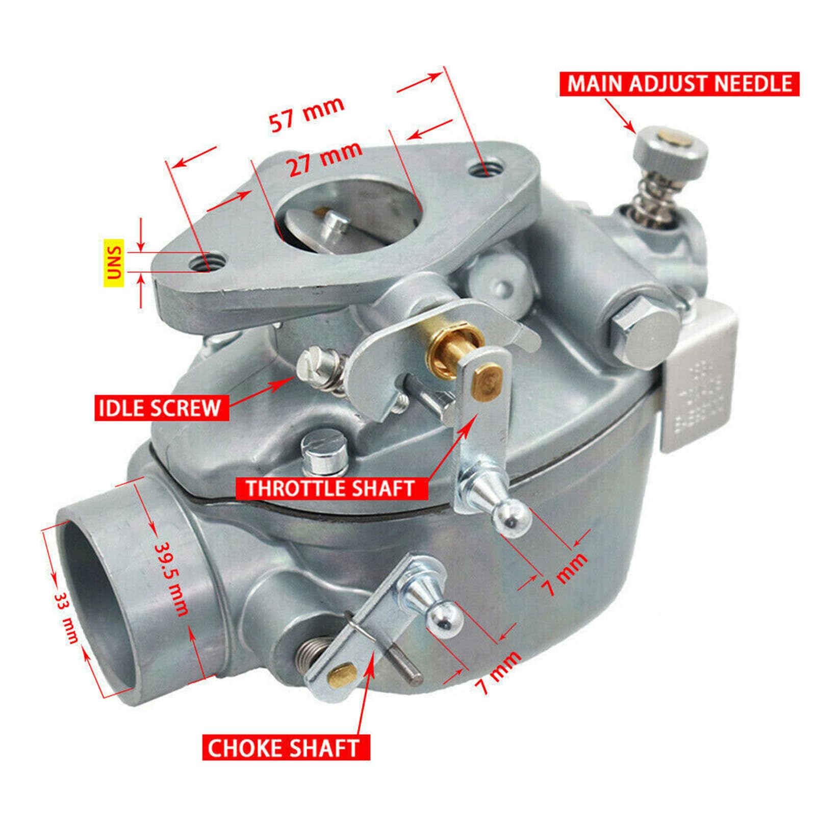 Carburetor FIT For Ford Jubilee NAA NAB TractorEAE9510C ,B2NN9510A, EAE9510A Marvel Schebler TSX428 Carb