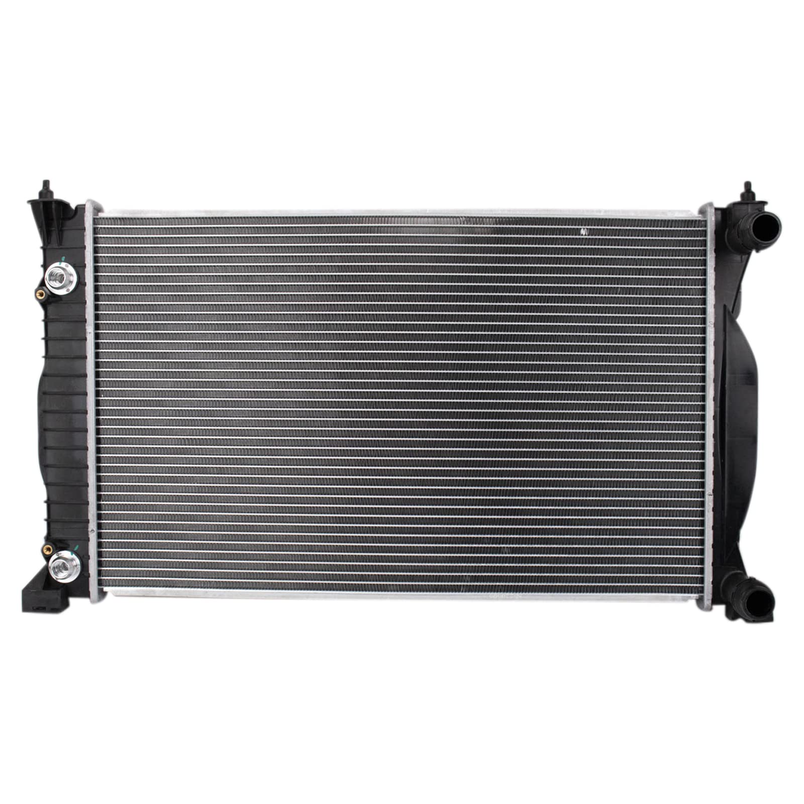 Trq Radiator Assembly Aluminum Core Compatible With 02-08 Audi A4 A4 Quattro Au3010128 Cu2556 Cu2557 Cu2823
