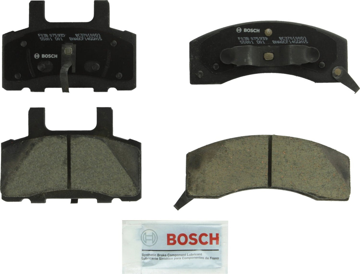 BOSCH BC370 QuietCast Premium Ceramic Disc Brake Pad Set - Compatible with Select Chevrolet Cargo Van, Express, Suburban, Tahoe;