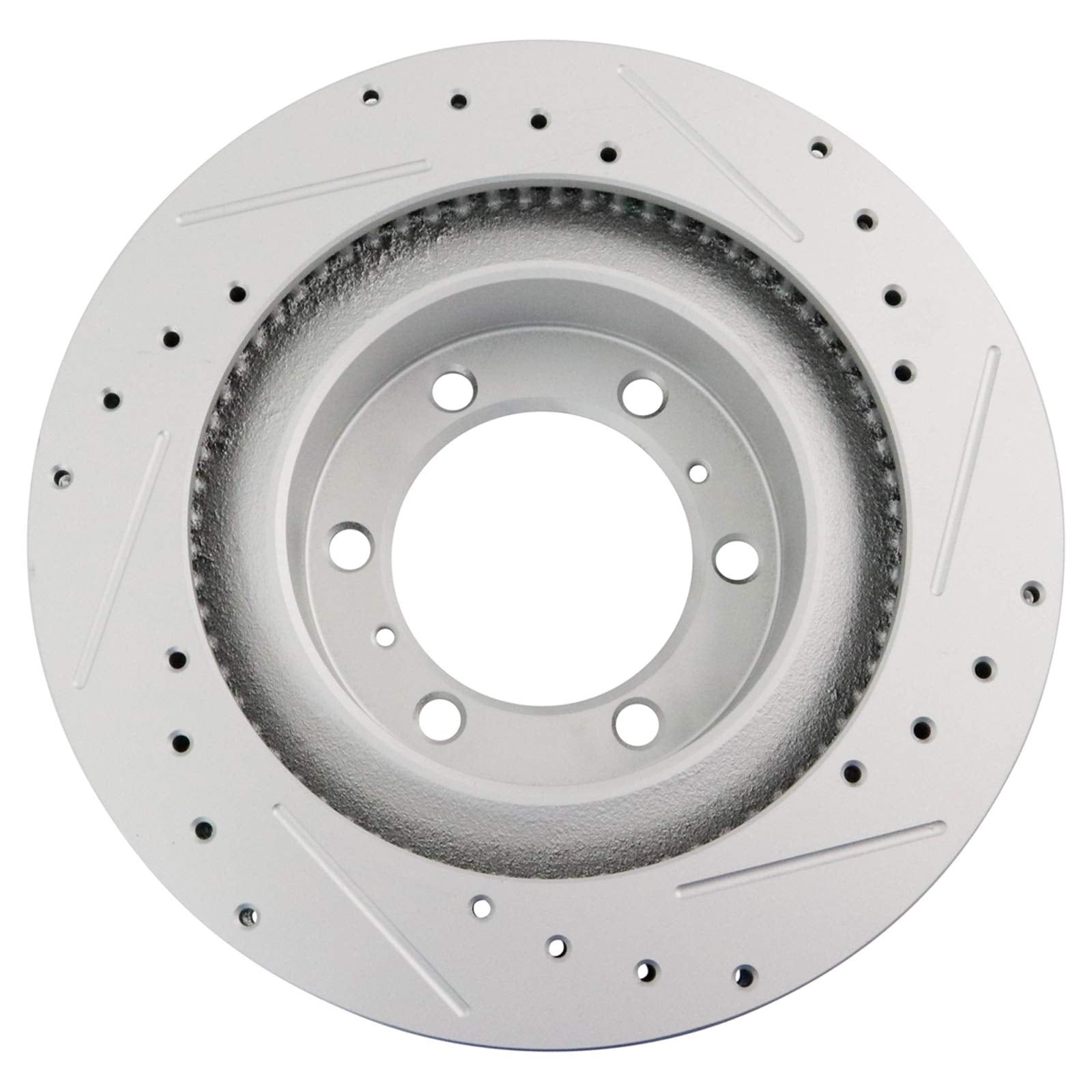 Trq Front Performance Brake Rotors Set Premium G-Coated Compatible With 2010-2022 Lexus Gx460 Toyota 4Runner