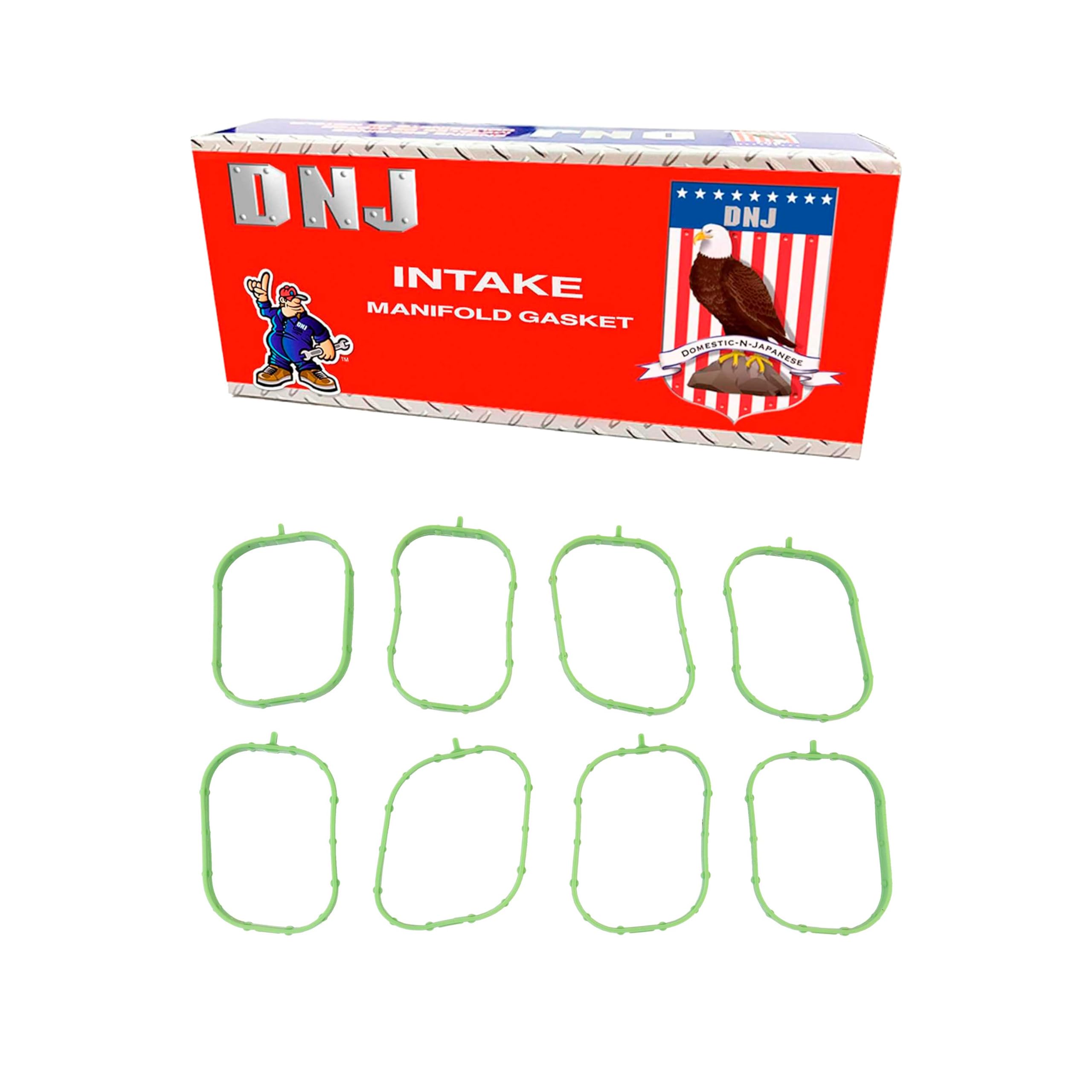 Dnj Ig4308 Intake Manifold Gasket Set For 14-17 Cadillac, Chevrolet, Gmc 5.3L-6.2L V8 Ohv Naturally Aspirated L86,L83,-
