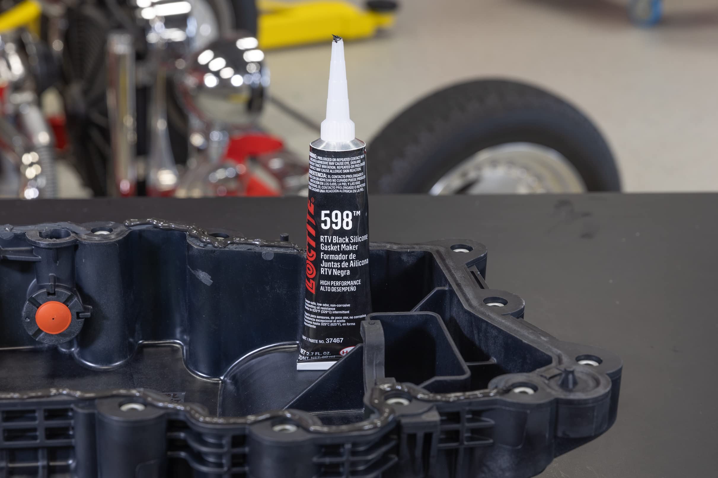 Loctite Black Rtv 598 High Performance Silicone Gasket Maker: Sensor-Safe, Non-Corrosive, Fast Curing, High Flexibility, Oil Res