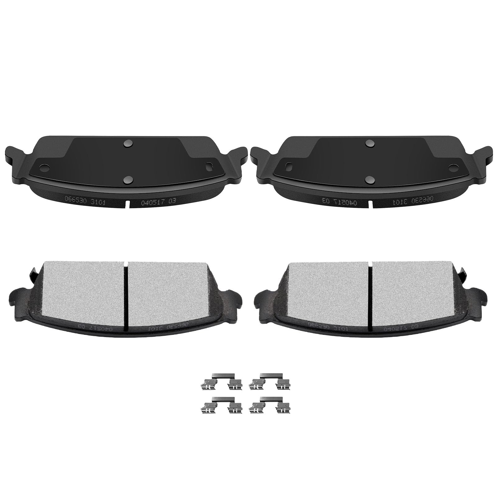 Automuto 4Pcs Rear Semi-Metallic Disc Brake Pads Set D1194 For Cadillac Escalade Escalade Esv Escalade Ext For Chevrolet Avalanc