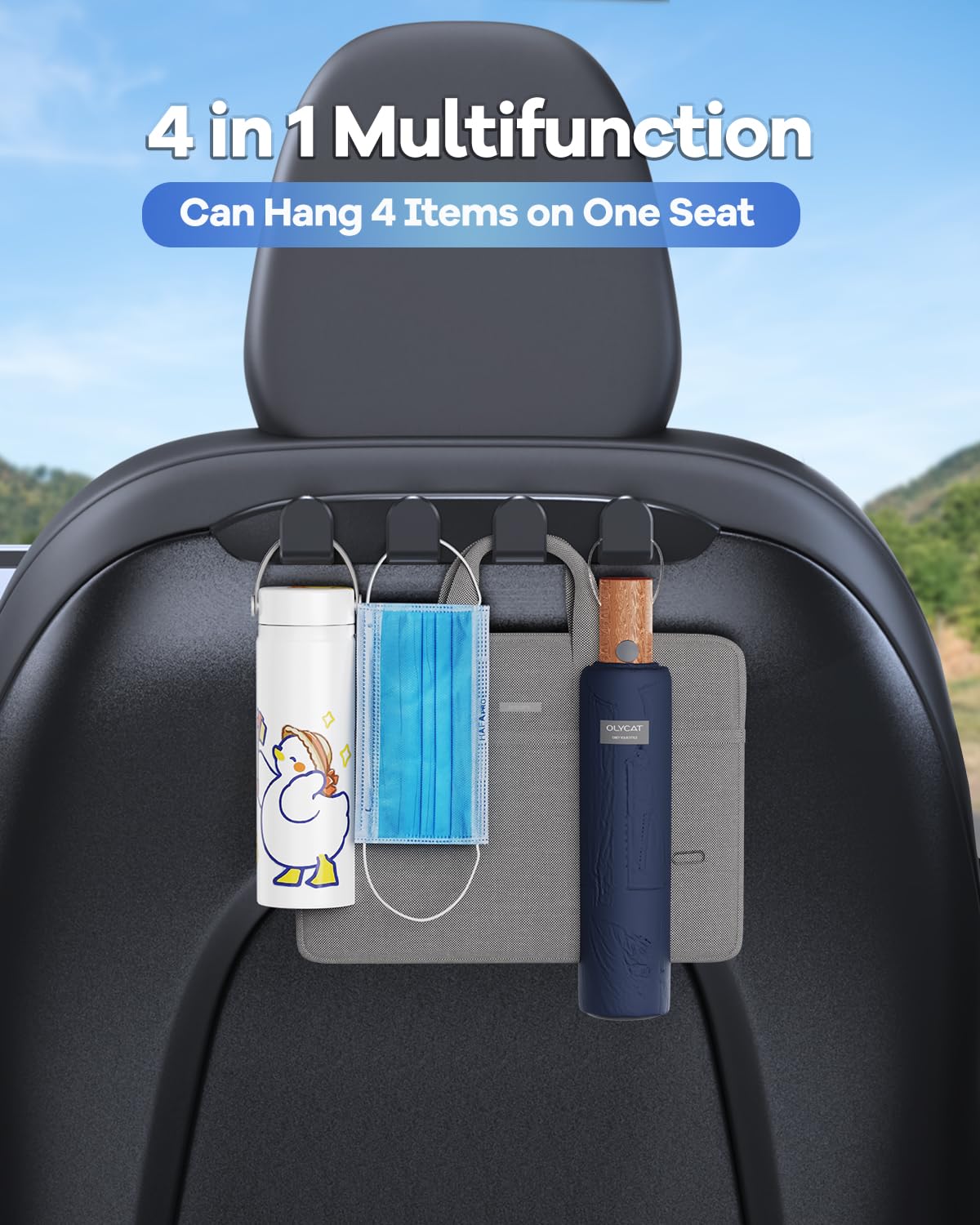 Dicmky 2 Pack Car Seat Hooks For Tesla Model Y Model 3 Accessories 2025 2024 2023 2022 2021, Purse Hanger For Car, Automotive Se