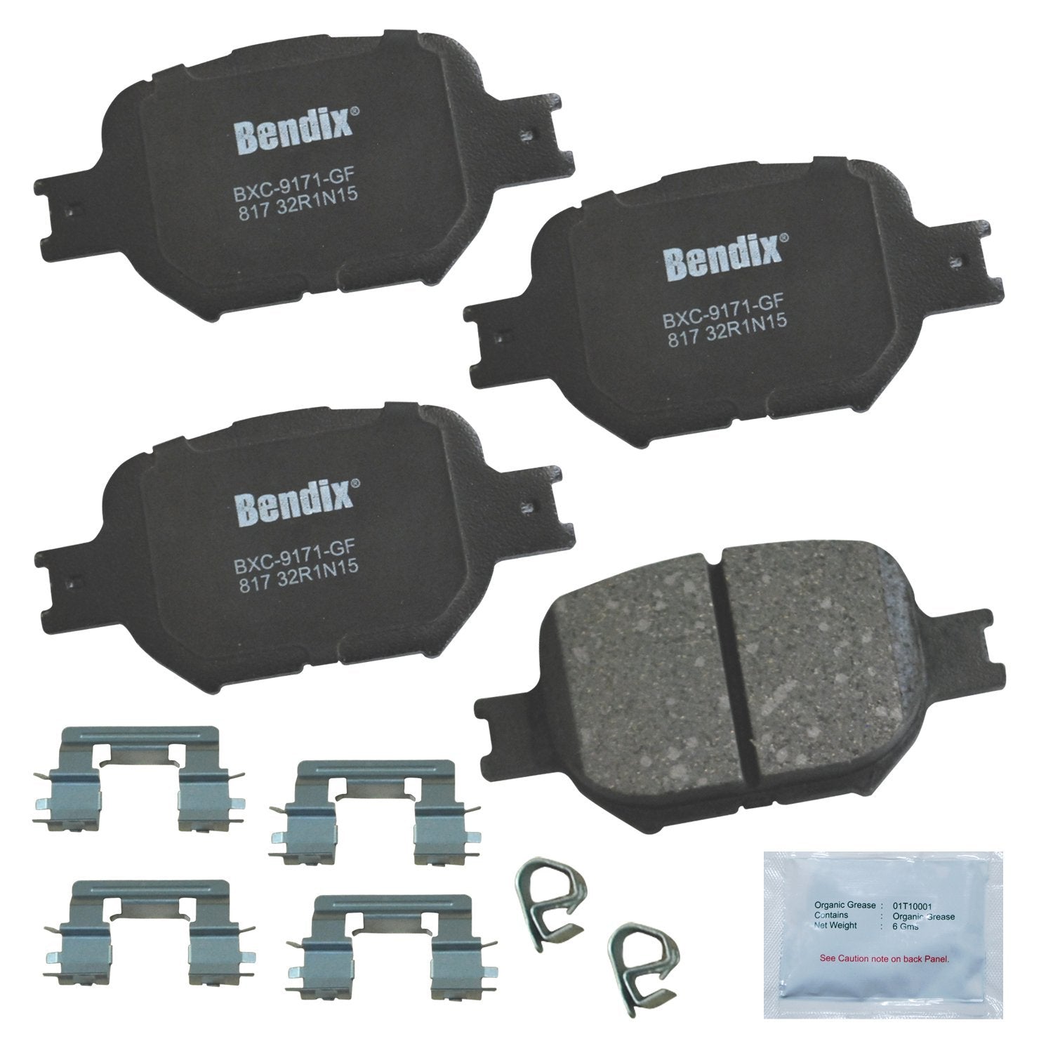 Bendix Priority1 Cfc817 Ceramic Front Brake Pads For Scion Tc 2010-2005, Toyota Celica 2005-2000