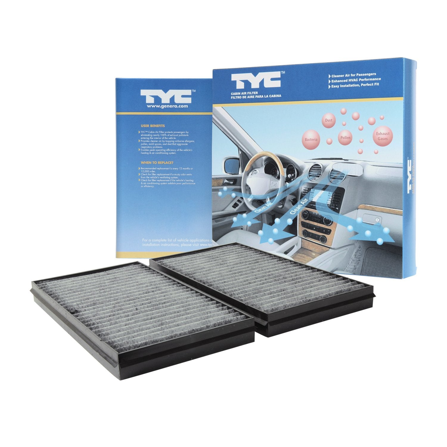 Tyc Cabin Air Filter Compatible With 2004-2010 Bmw 5 Series