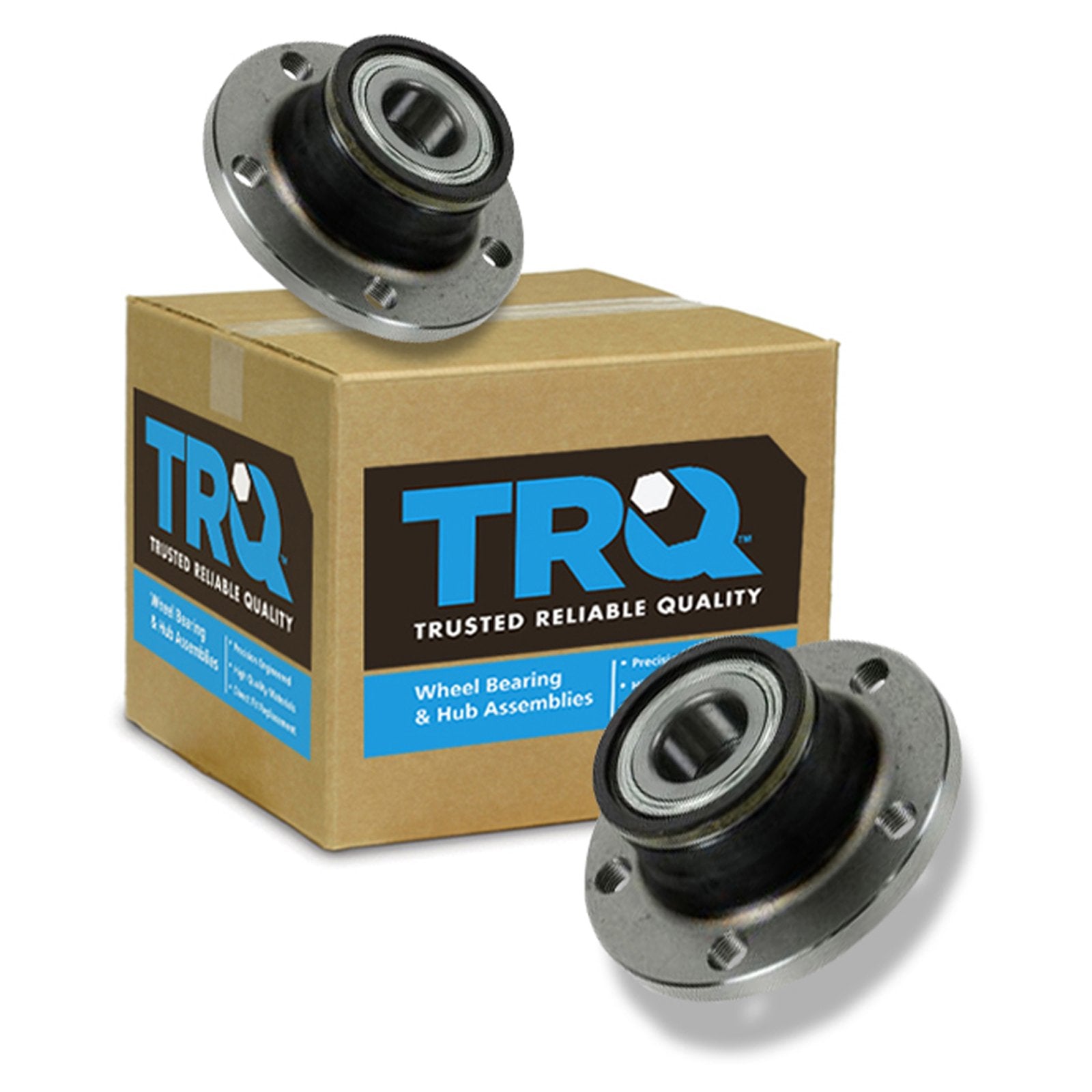 Trq Rear Wheel Hub & Bearing Left Lh & Right Rh Pair For Audi Tt Passat Jetta Vw