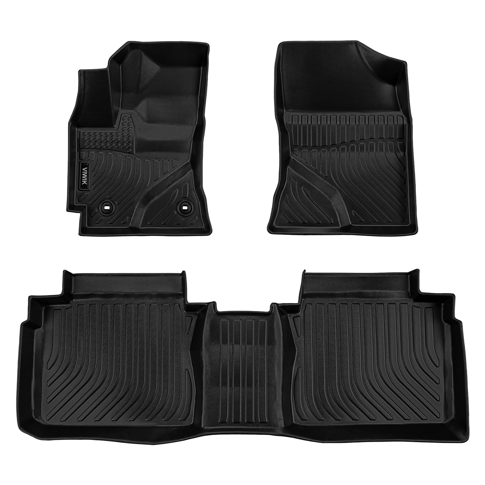 Viwik Floor Mats For Toyota Corolla 2014-2019 With Automatic Transmission, Tpe Rubber Car Mats All Weather Custom Floor Liners F