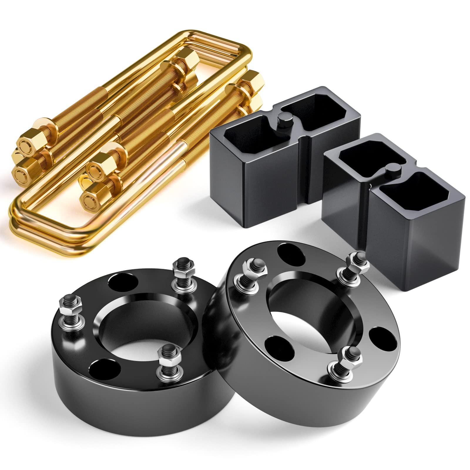 Ksp Leveling Lift Kit For 2007-2020 Chevy Silverado 1500 Gmc Sierra 1500, 3 ''F+2 ''R Full Suspension Lift Kits Including 3 Inch