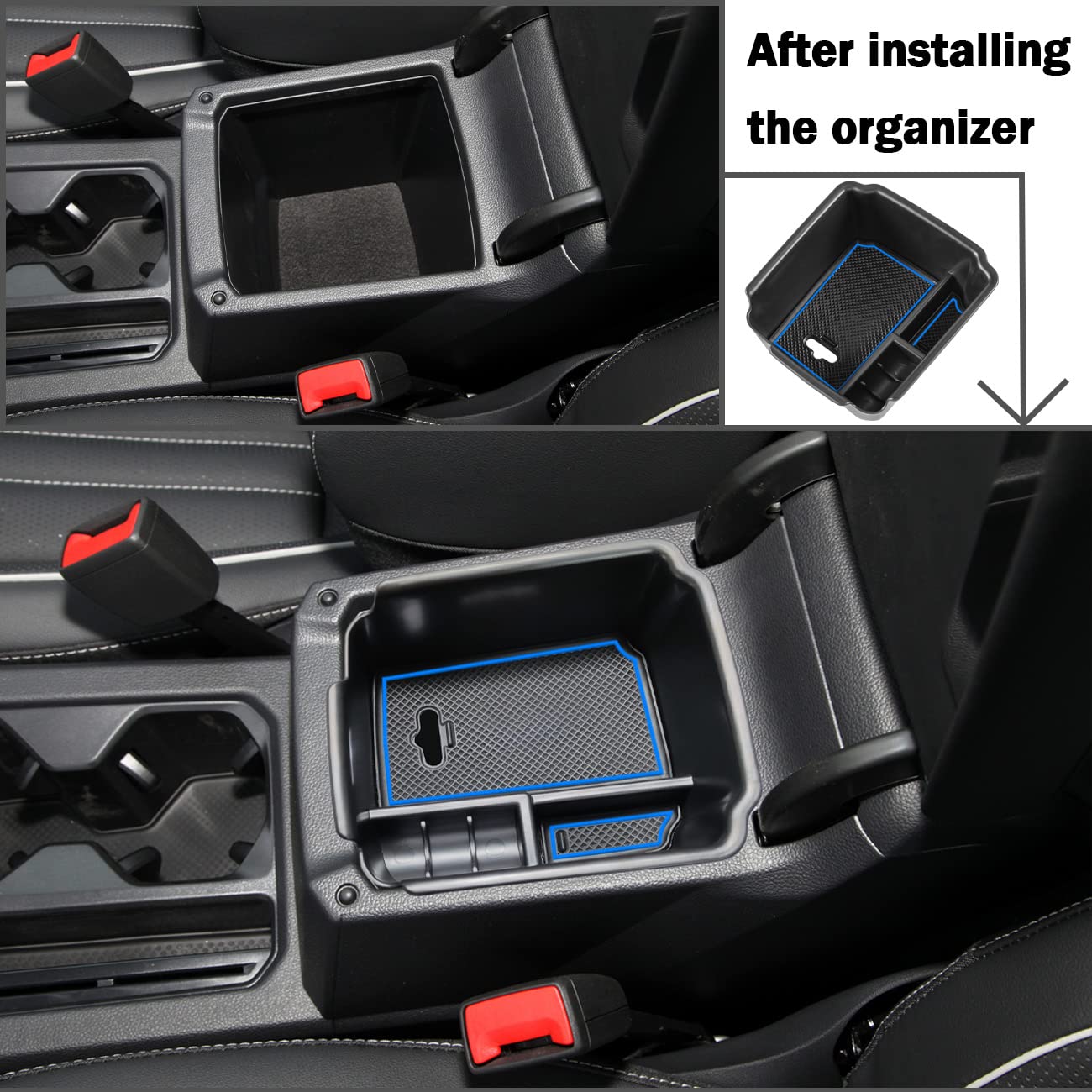Tacorbo Center Console Organizer Compatible With 2022 2023 2024 Taos And 2018 2019 2020 2021 2022 2023 2024 Tiguan Accessories A