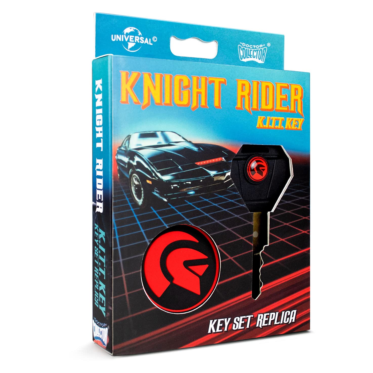 Doctor Collector Knight Rider K.I.T.T Keychain, Officially Licensed Collectible, Multicolor