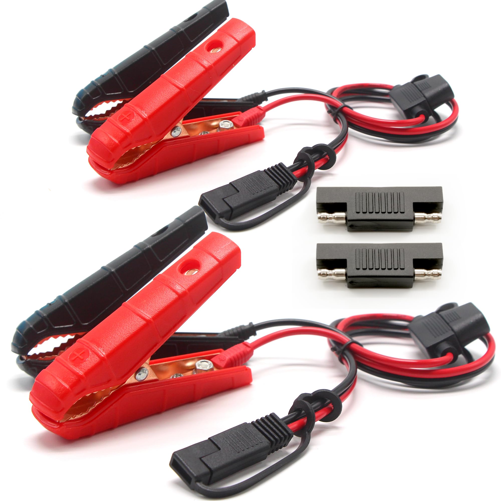 Sae Battery Alligator Clips Wire Harness 20Inch 16Awg, 12V Alligator Clips With Wires For Battery Charger Connector, Sprayer Par