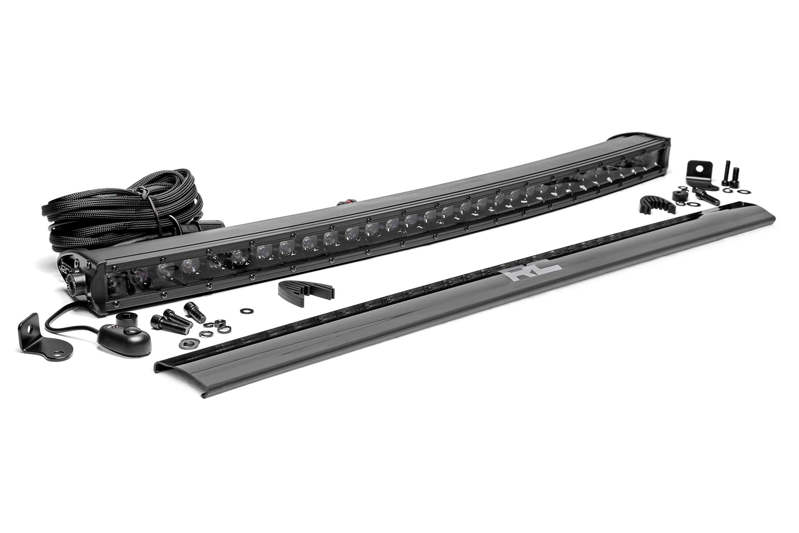 Rough Country 30'' Black Series Curved Single Row Cree Led Light Bar - 72730Bl
