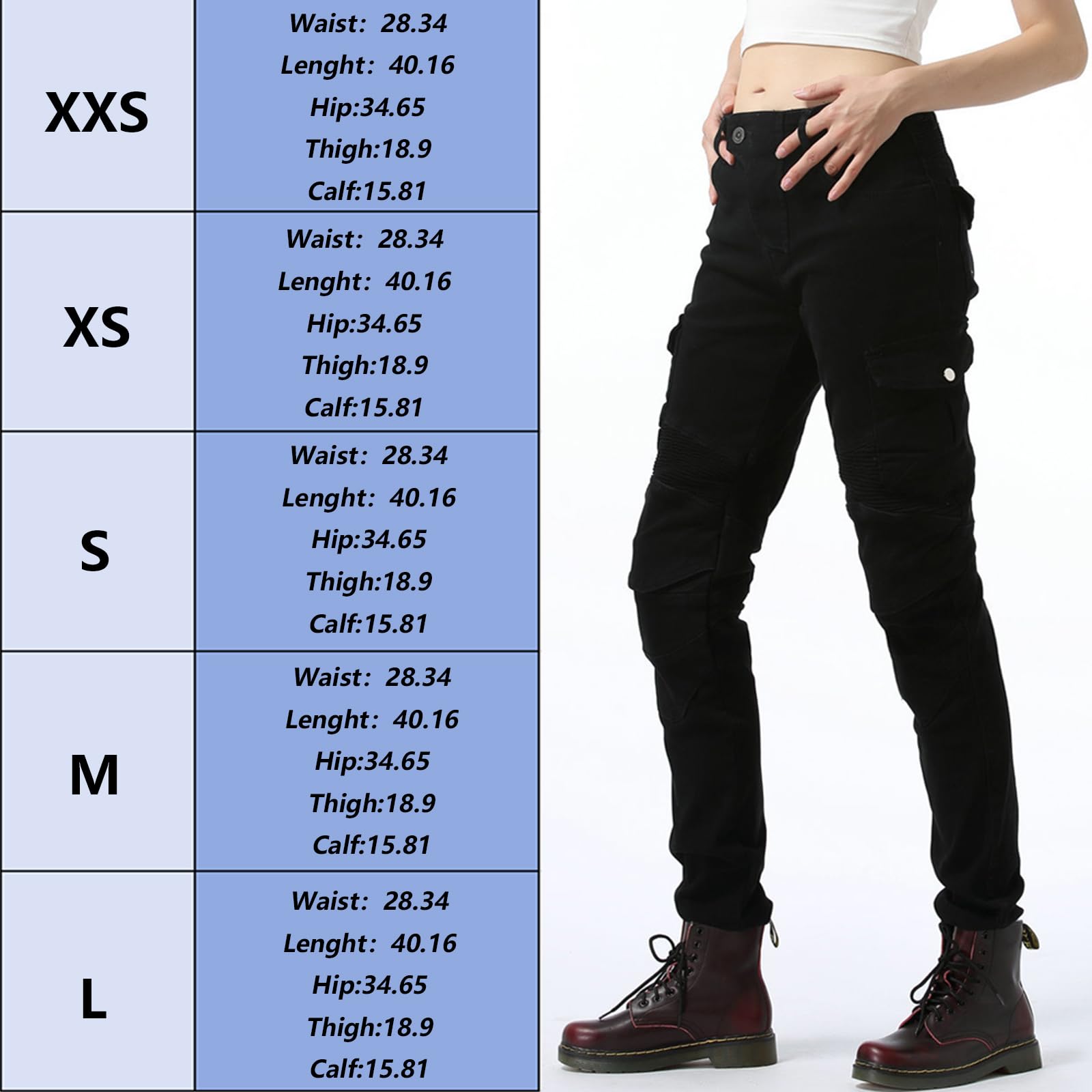 LOMENG Motorcycle Riding Pants Motorcycle Jeans Slim Fit with CE Knee Hip Removable Protectors Armor for Women Camouflage XS 26