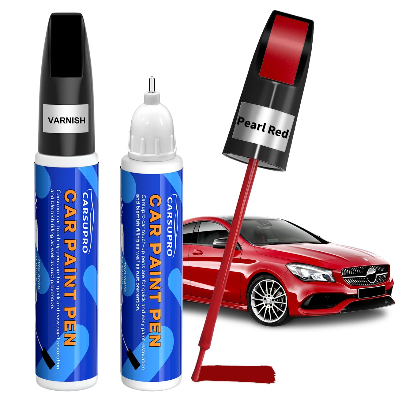 Carsupro Touch Up Paint for Cars Car Paint Scratch Repair Color Accurate Quick Fix and Convenient Operation with Varnish Coating