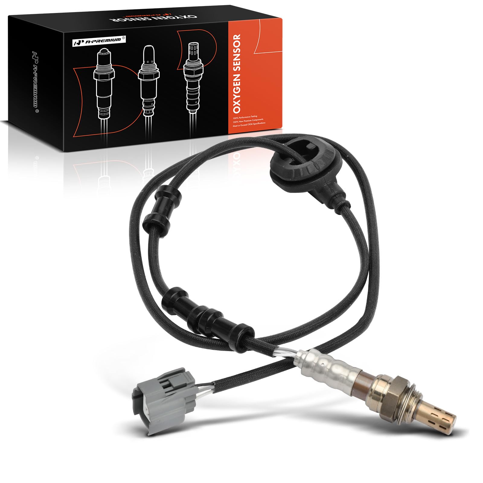 A-Premium O2 Oxygen Sensor Downstream Compatible with Honda & Acura Models - Accord 2003 2004 2005 2006 2007, TSX 2004 2005 2006 2007 2008, 2.4L, Replace# 36532RADL11, 36532RADL12