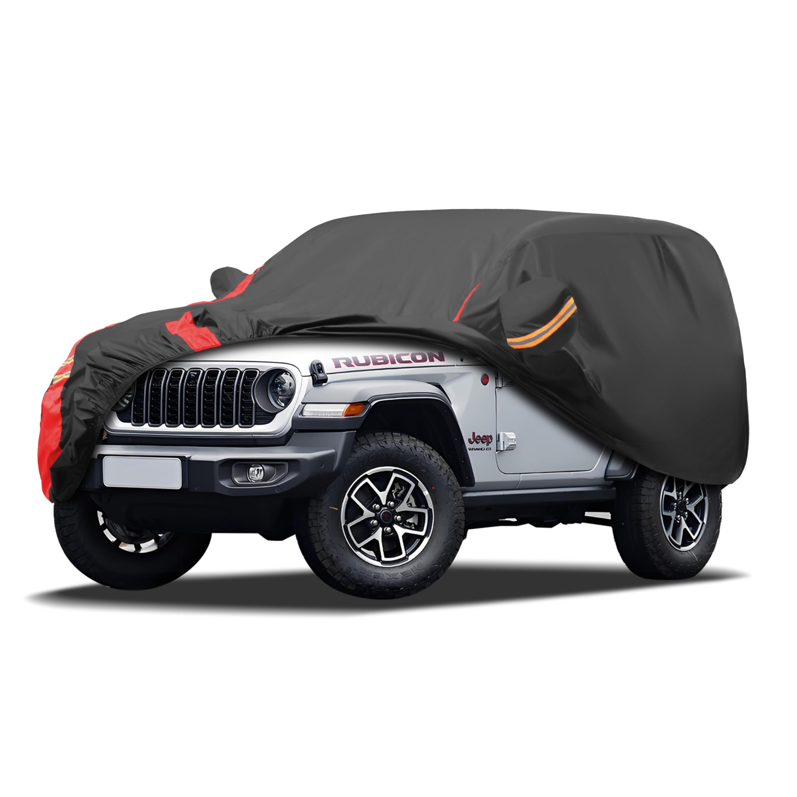 Car Cover Automobiles Waterproof All Weater Compatible with Jeep Wrangler Cover 2 Door, Outdoor Full Exterior for Covers Fits JK