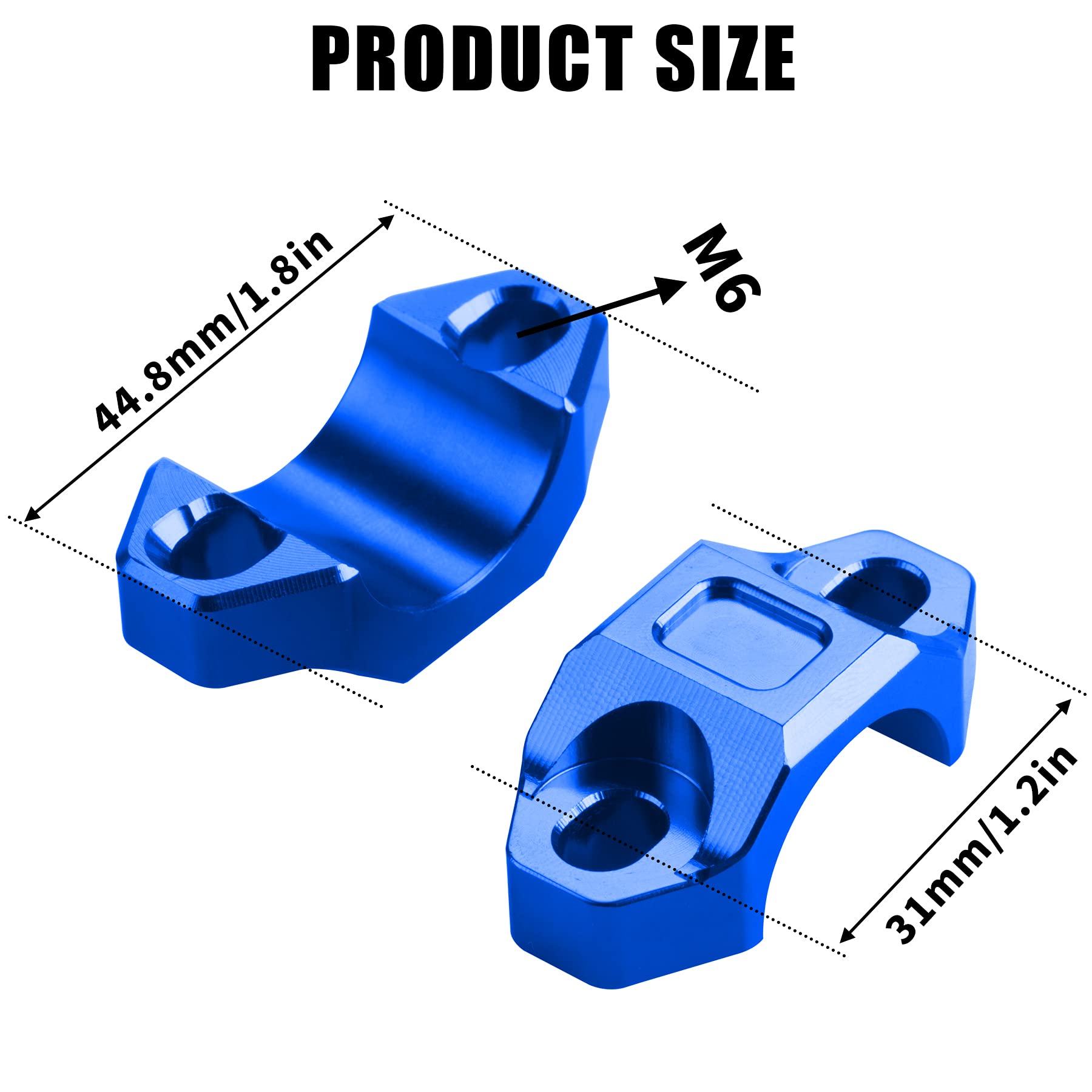 Oraevy Cnc Engine Kill Switch Mounting Backplate For 7/8'' Handlebars - Blue