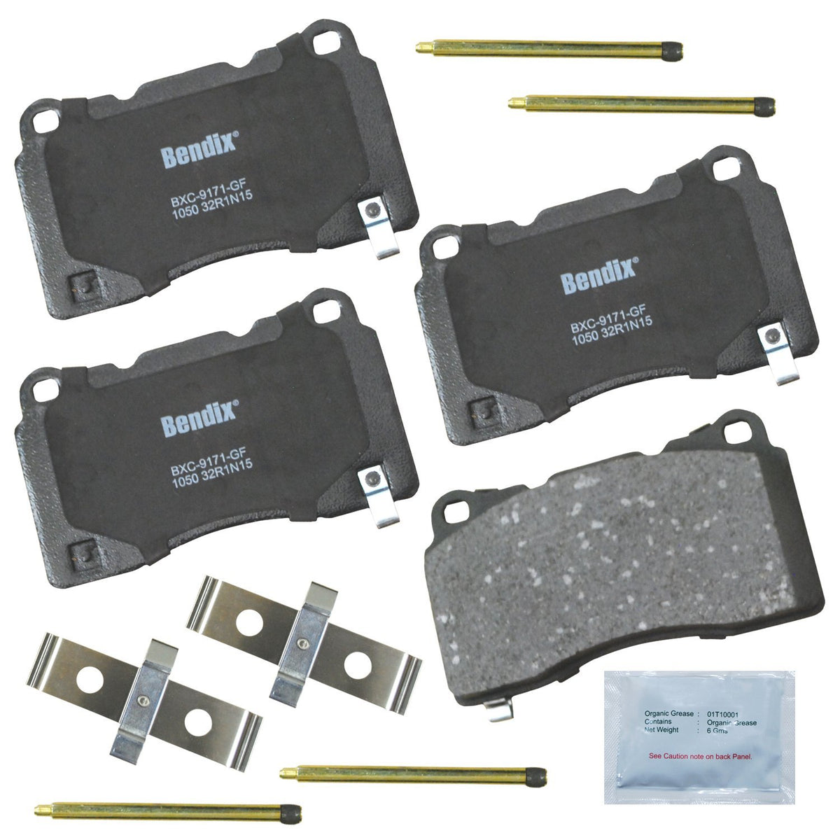 Bendix Priority1 Cfc1050 Disc Brake Pad Set Ceramic For Select Models Cadillac Ats,Cts,Sts Camaro Viper,Mustang,Gt G8,Srt Viper