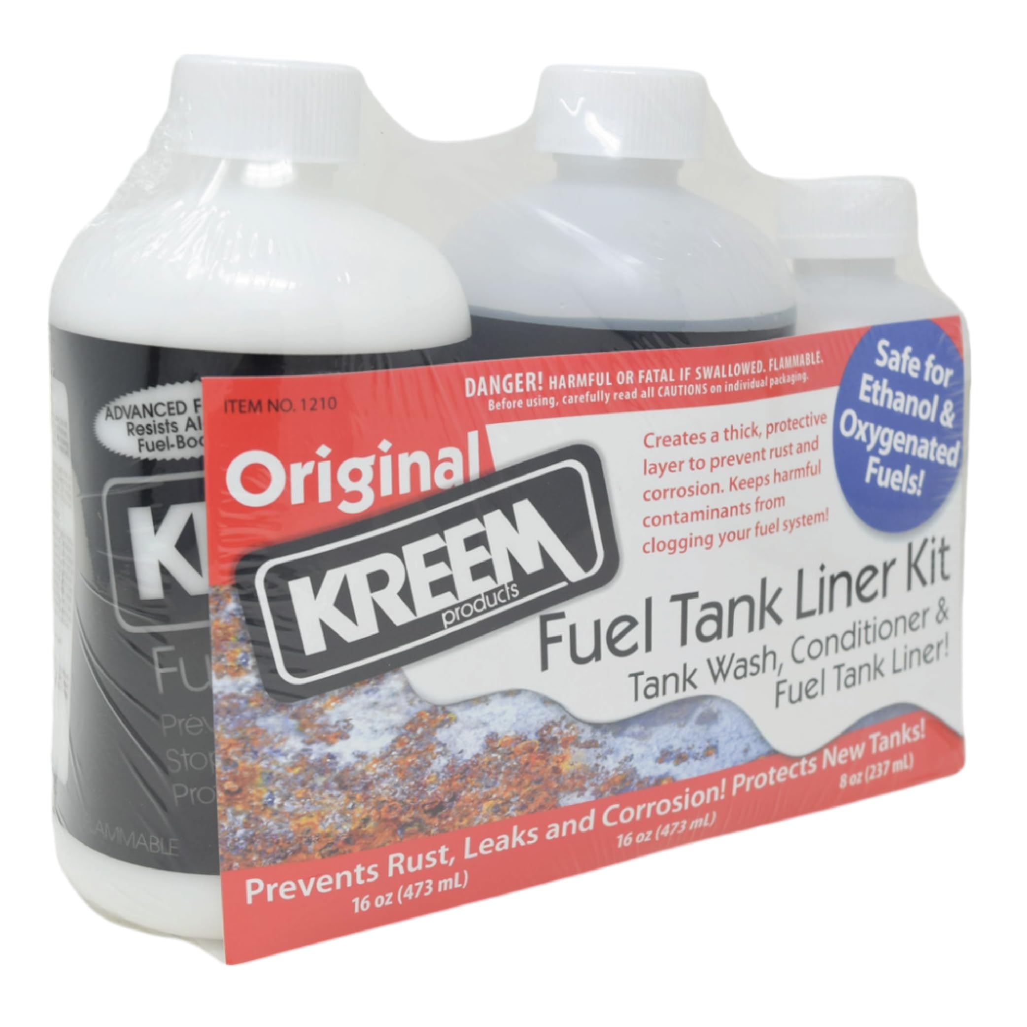 Kreem Products 19-103 Fuel Tank Liner Combo Pack, 3 Pack, Black, One Size