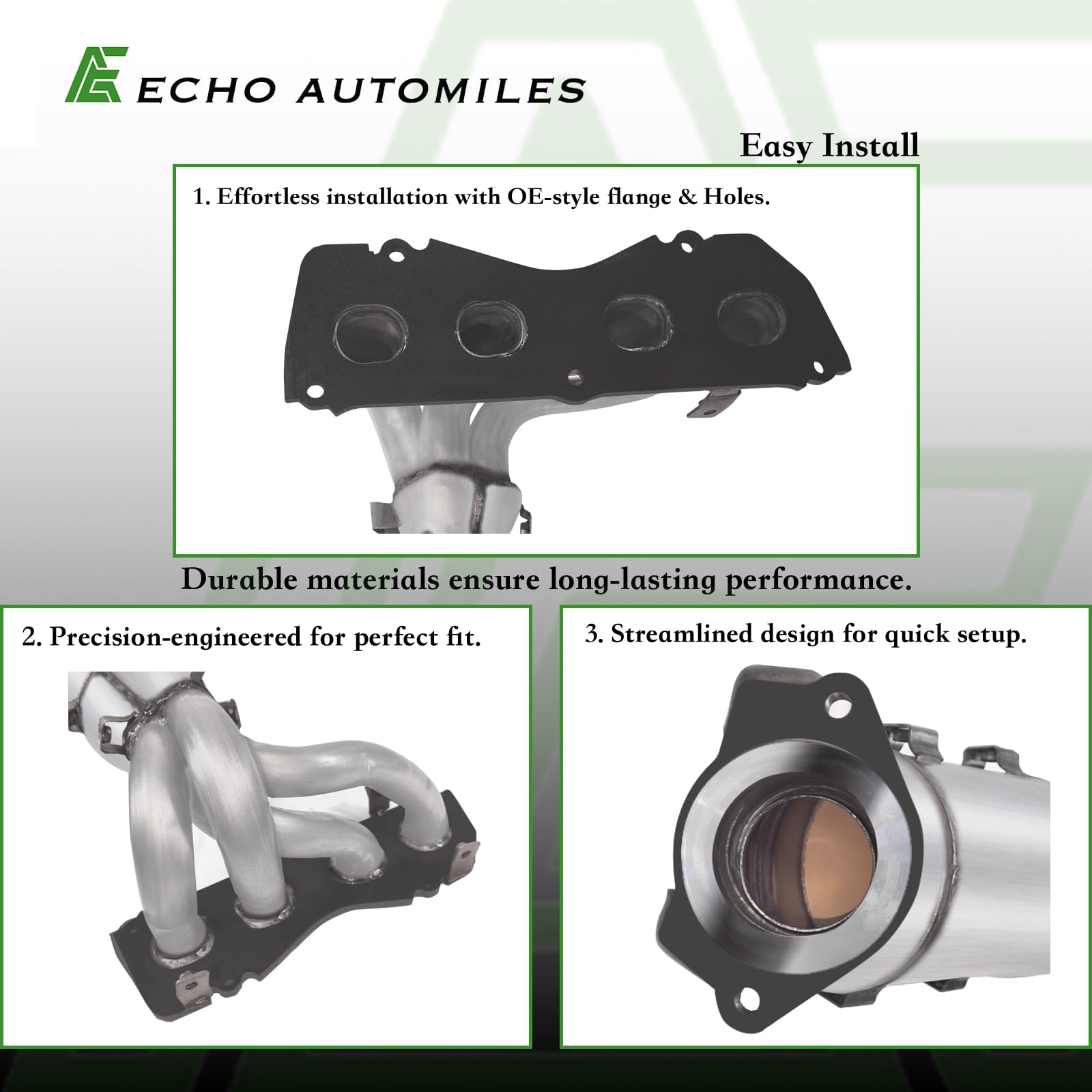 ECHO AUTOMILES Catalytic Converter Compatible with 2010-2011 Toyota Camry L4 2.5L Catalytic Convertor EPA Compliant