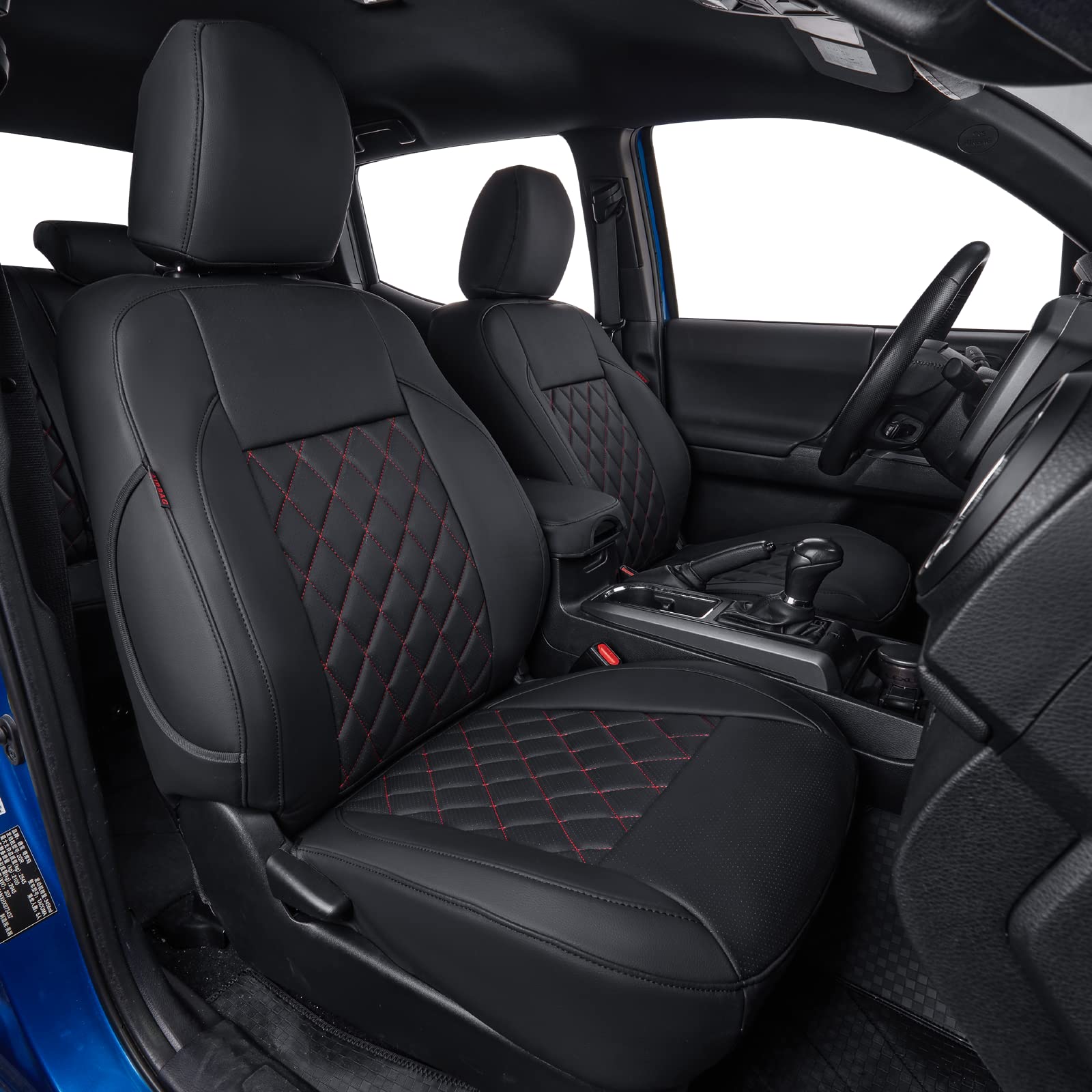 Coverdream Custom Fit Tacoma Seat Covers For 2016-2023 Toyota Tacoma Double Cab/Crew Cab Sr,Sr5,Trd Off Road,Trd Pro,Trd Sport,T