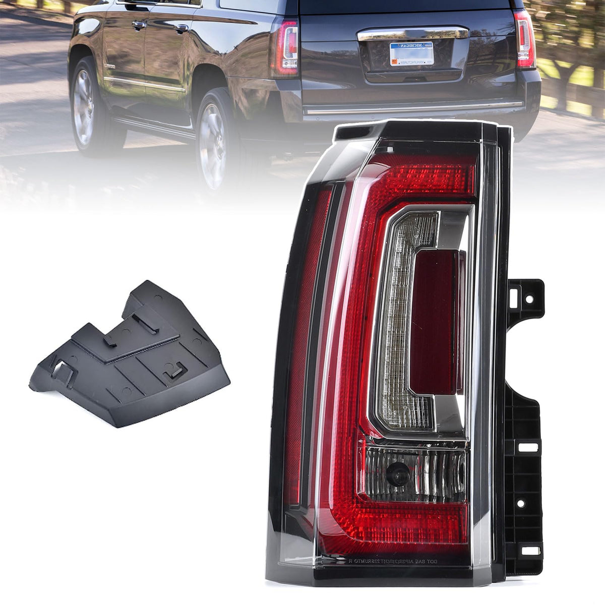 Goopool Tail Lights Assembly Compatible With Gmc Yukon/Yukon Xl 2015 2016 2017 2018 2019 2020 Left Driver Side Led Lens Tailligh