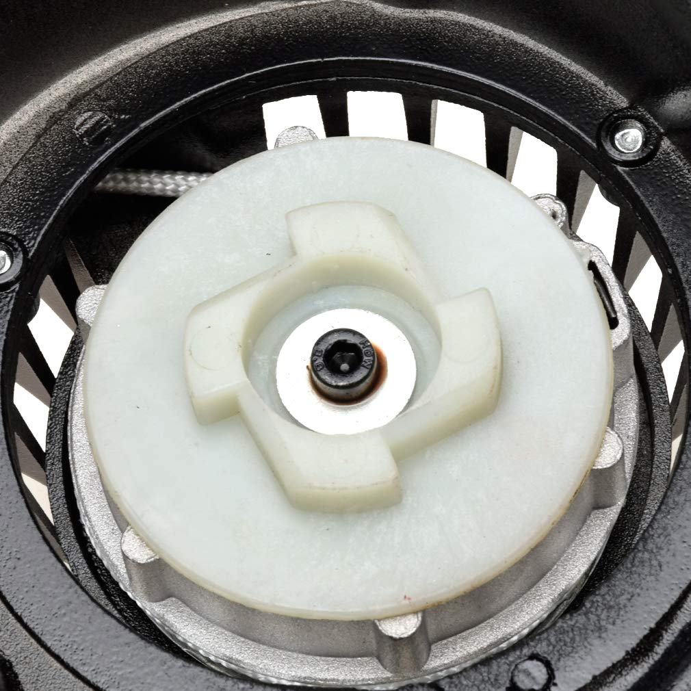 Hiaors Alloy Recoil Pull Starter For 47Cc 49Cc 50Cc 2 Stroke Syx Moto Holeshot Ssr Sx50 Coolster Qg50 Mototec Demon Xpro Hawk Drx Kids Mini Dirt Bike Apex Cagllari Pocket Rocket Bike Quad Atv Parts