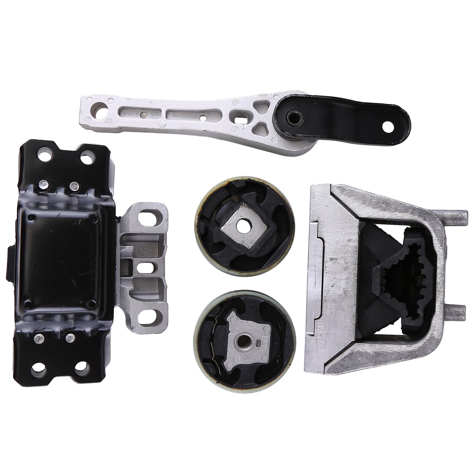 Oskkude Engine Motor Mount Kits Compatible With Vw Jetta 18-05 L5-2.5L Sedan Vw Jetta 14-08 L5-2.5L Wagon Vw Rabbit 09-06 L5-2.5L Engine Transmission Mount Replace 1K0199855Bb, 1K0199262Bc