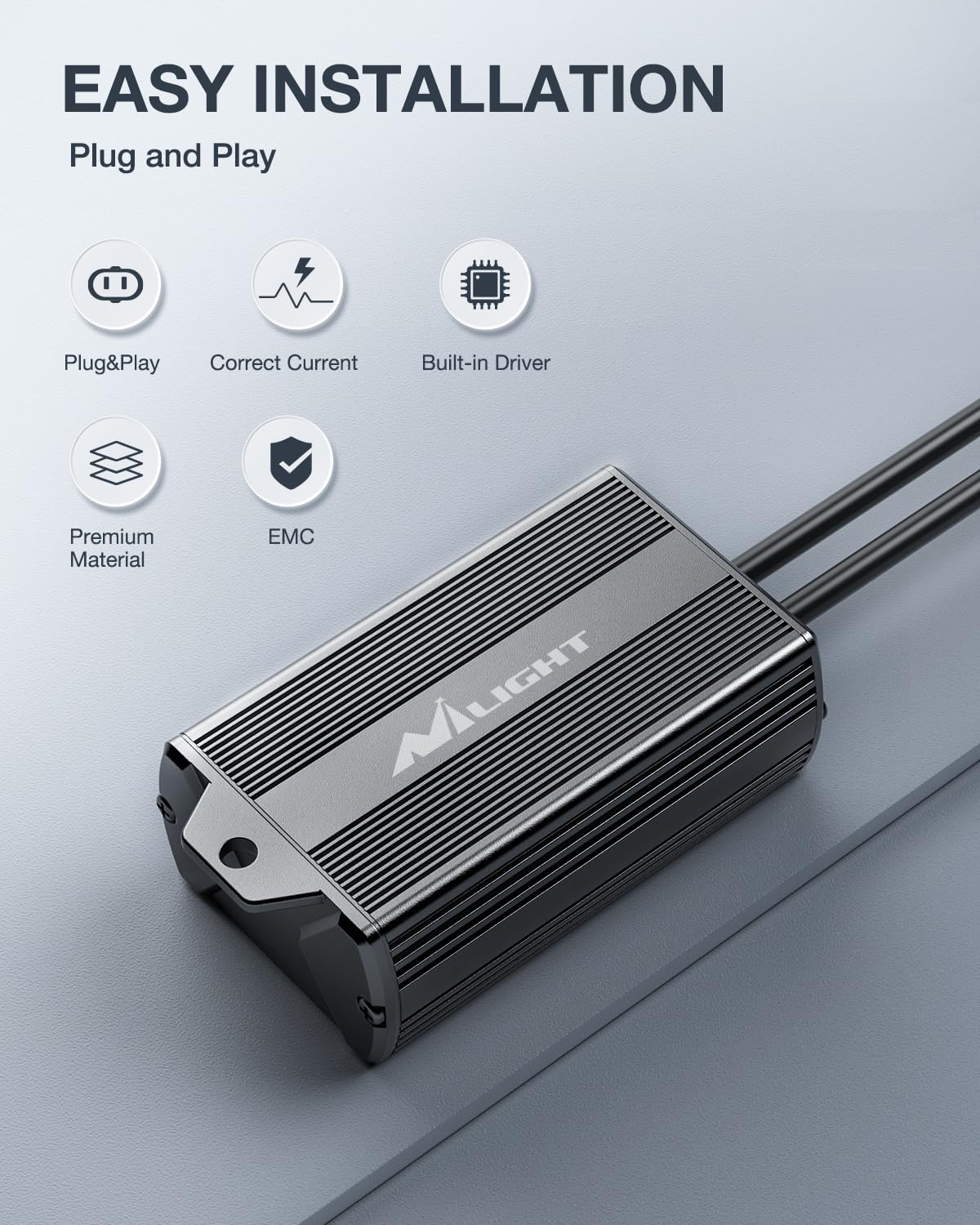 Nilight H11/H9/H8 LED CANbus Decoder - Anti-Flickering Harness Error Free Resistor Capacitor for LED Headlight Bulb, 6 watts, Pa