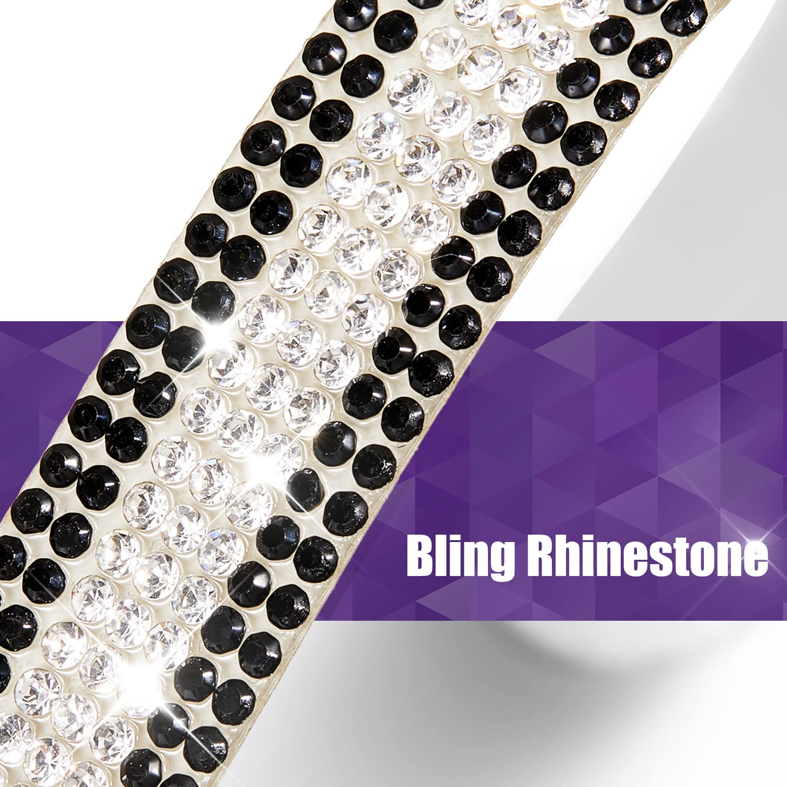Frienda 10 Pieces Bling Car Accessories For Women Bling Car Door Handle Protector Door Handle Covers For Car Rhinestone Car Bowl