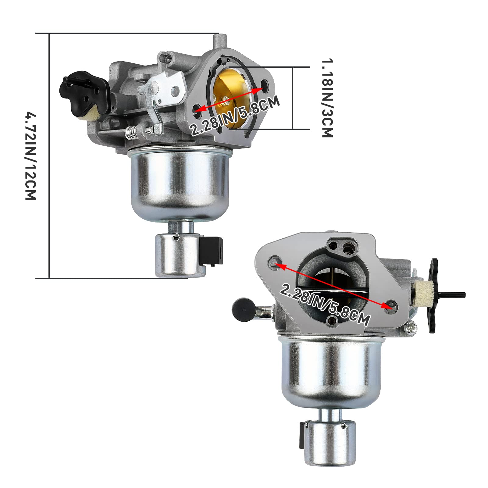 KT735 Carburetor for Kohler Engines 7000 Series 22HP 23HP 24HP 25HP 26HP KT730 KT735 KT740 KT745 1685321-S Carb with Gaskets 328
