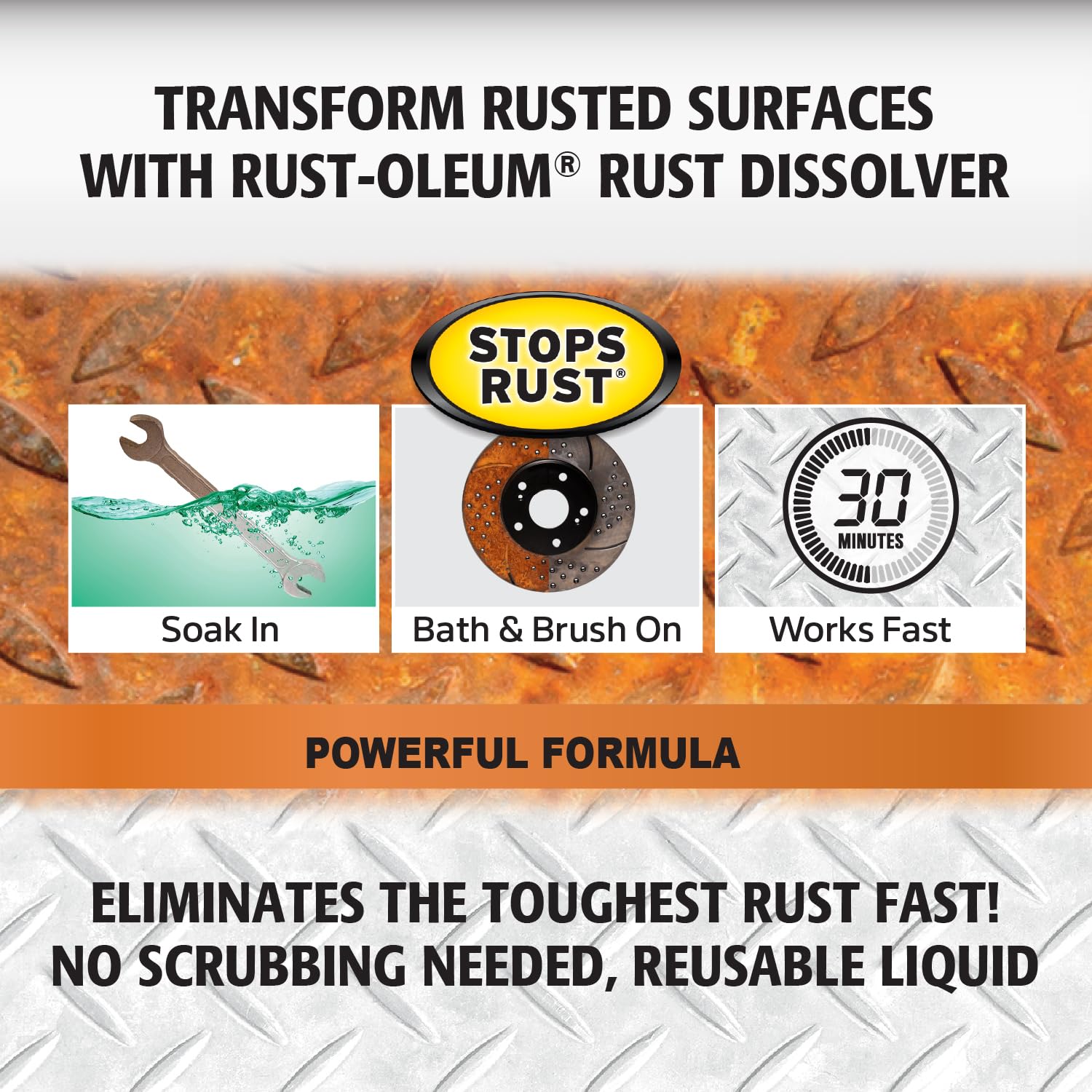 Rust-Oleum 293617 Rust Dissolver, Quart