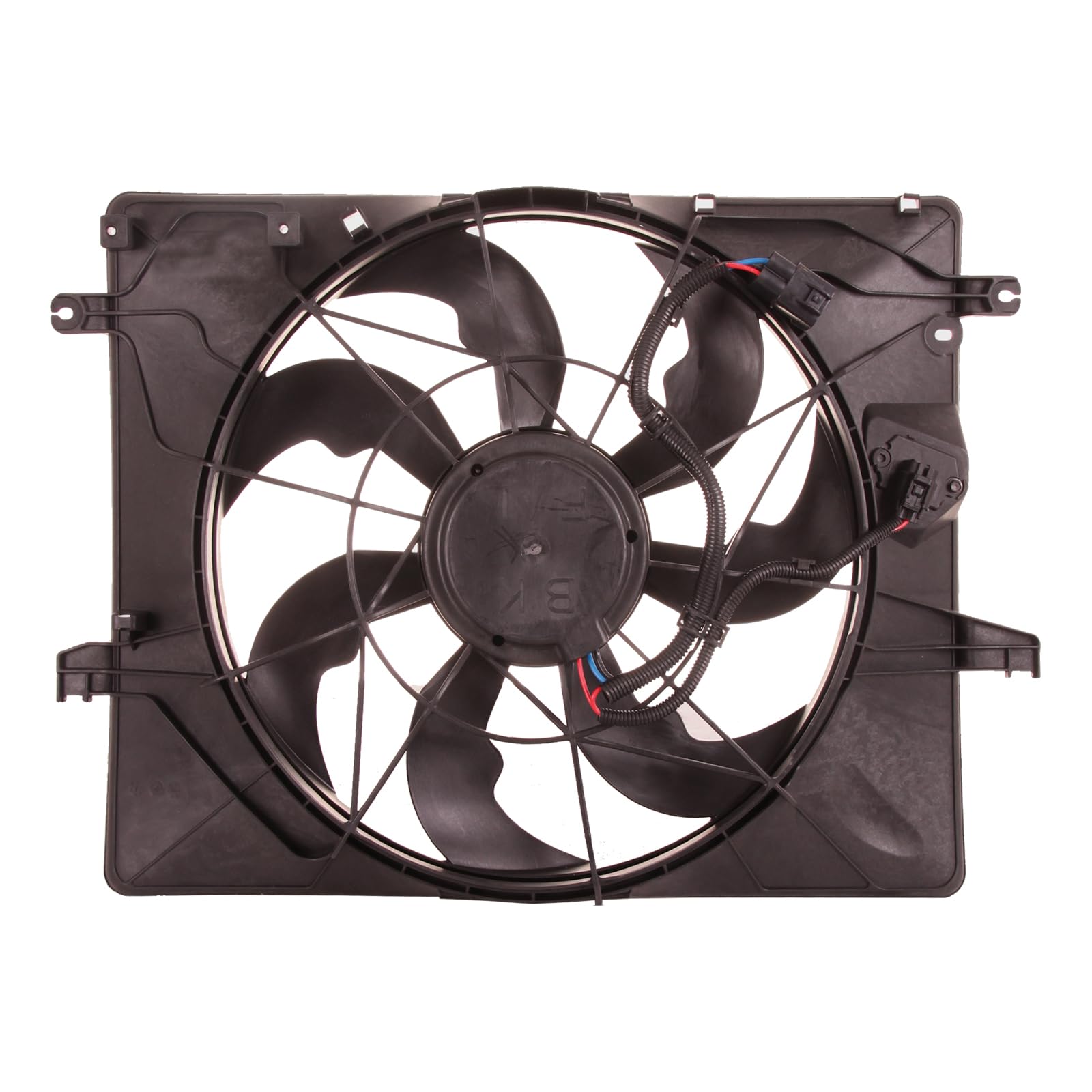 TYG OE Replacement(CAPA Quality) Cooling Fan Extra Silent for 2013-2014 Hyundai Genesis Coupe L4/2.0 W/Resistor | 25380-2M500 | 