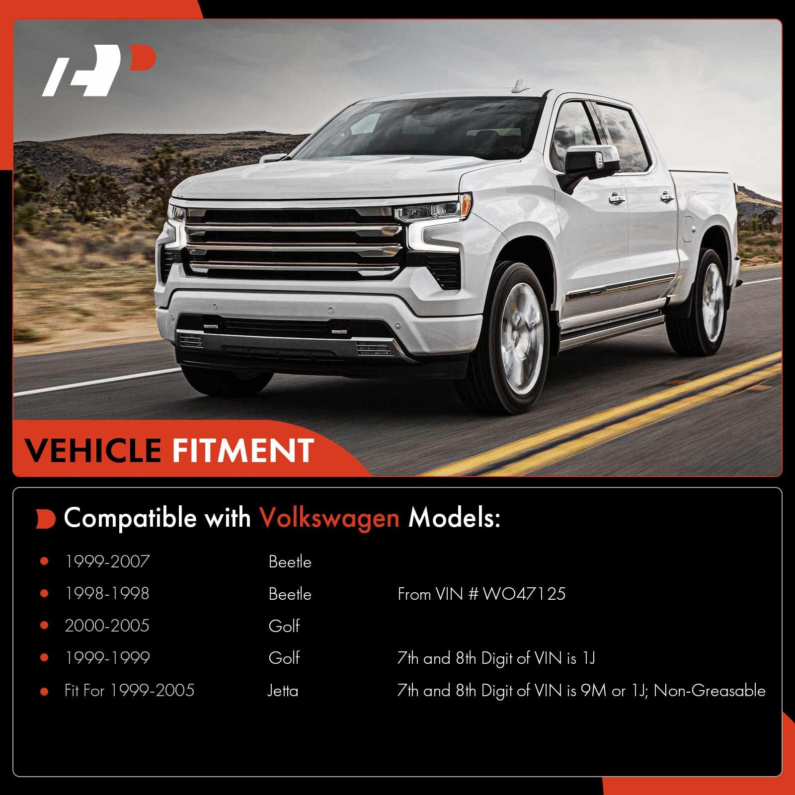 A-Premium Set Of 8, Front Lower Control Arm, Lower Ball Joint, Inner Outer Tie Rod End, Compatible With Volkswagen Jetta 1999-20